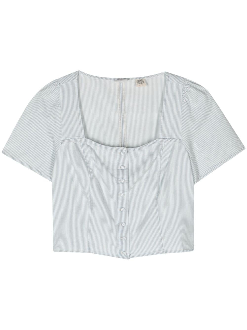 Pascale striped denim blouse - 1