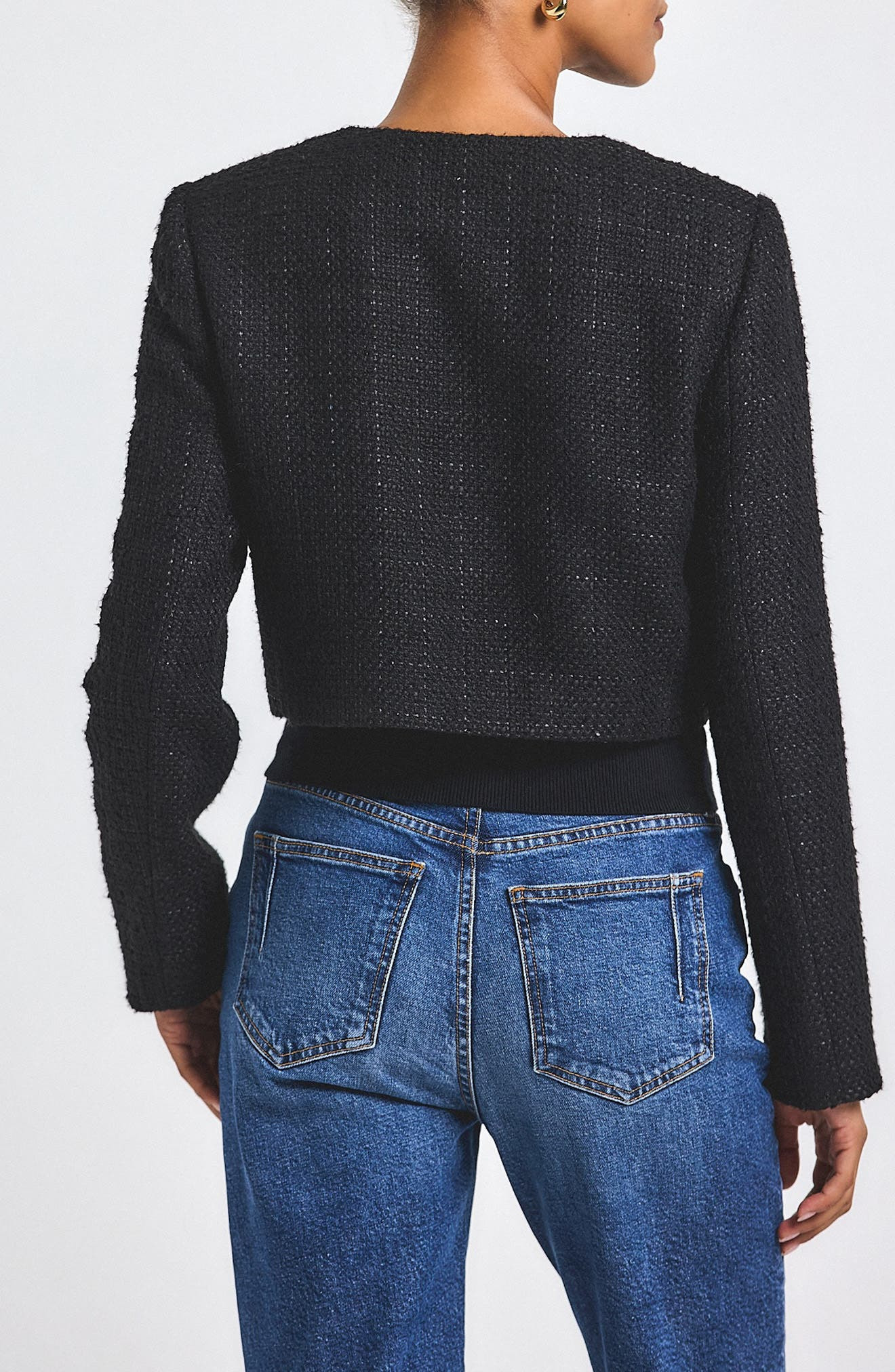 Derek Lam 10 Crosby Juliette Tweed Jacket in Black at Nordstrom - 2