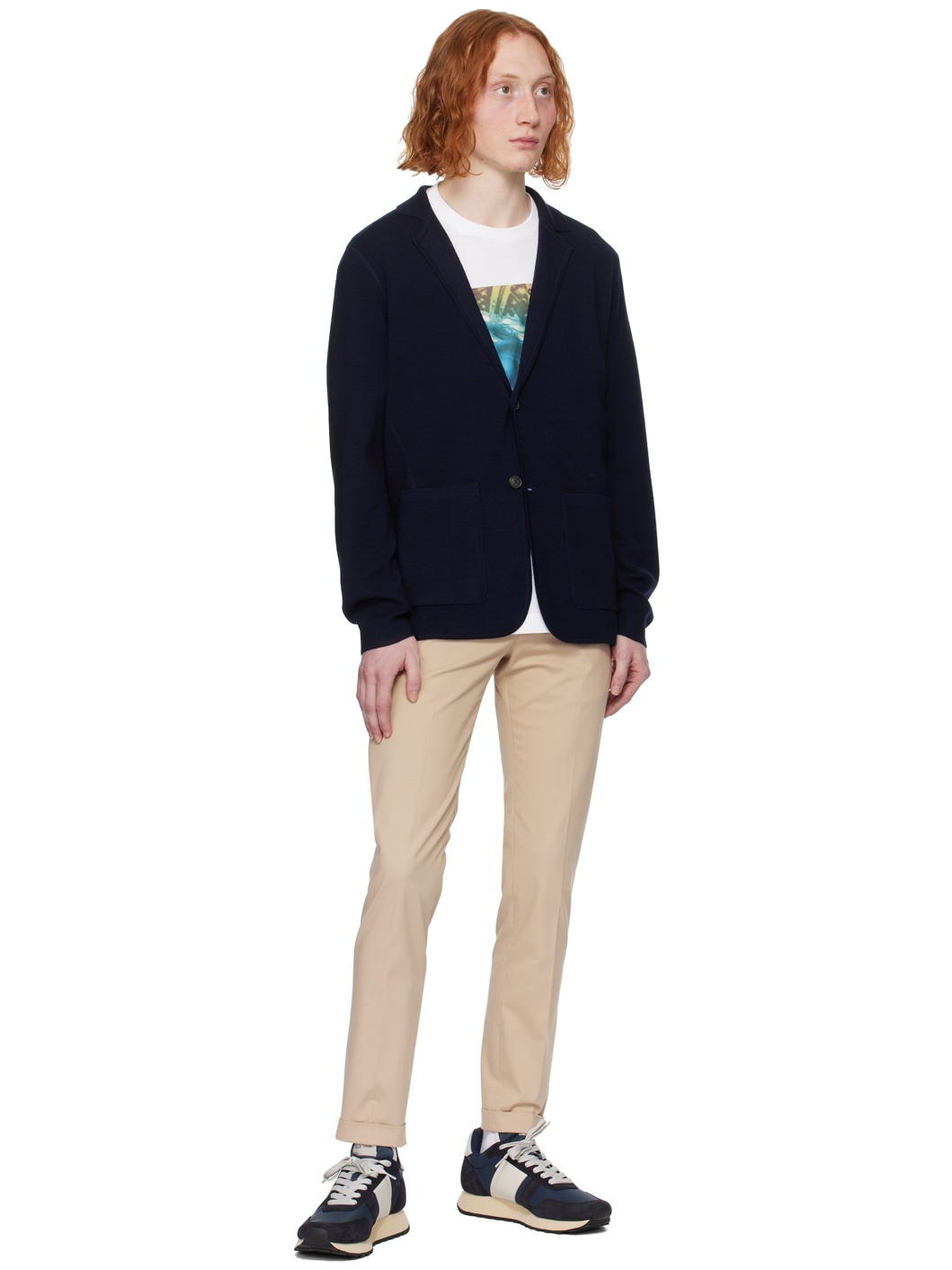 Beige Four-Pocket Trousers - 4