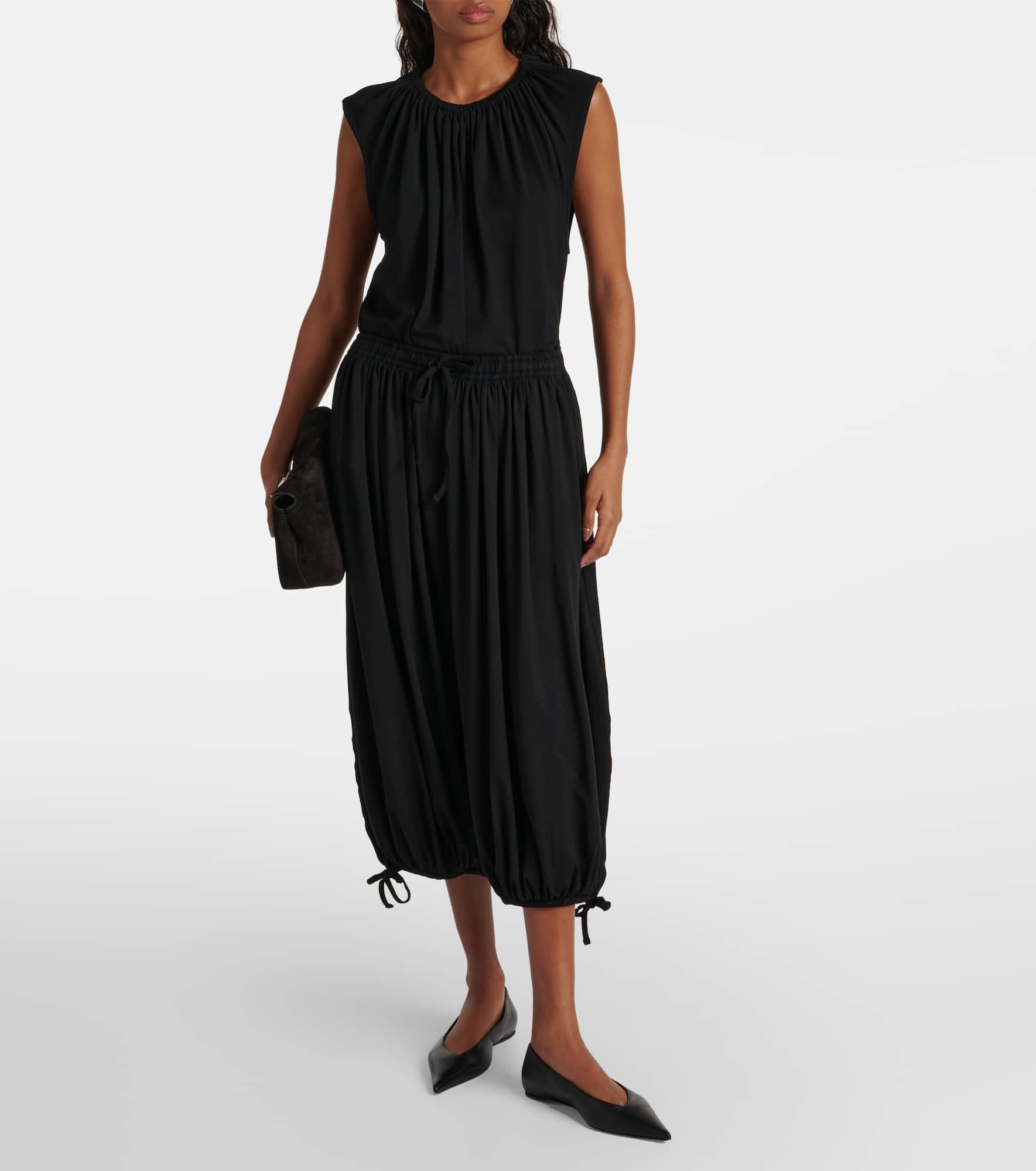 Gathered jersey top - 2