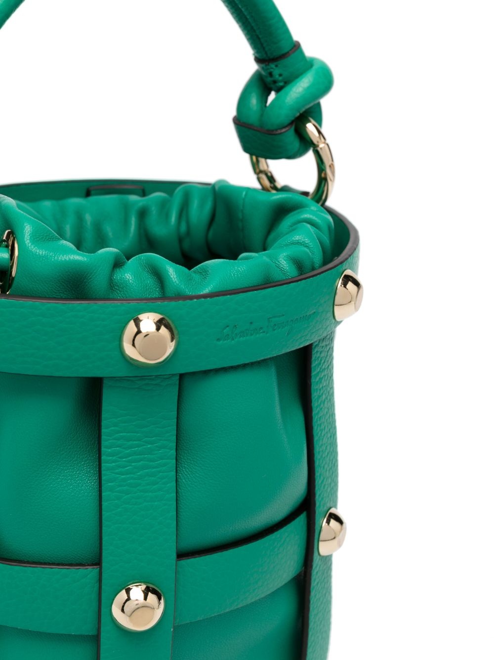 caged-design bucket bag - 4