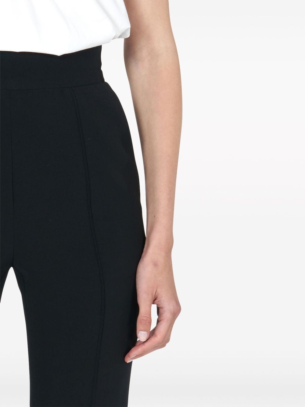 high-waisted wool trousers - 4