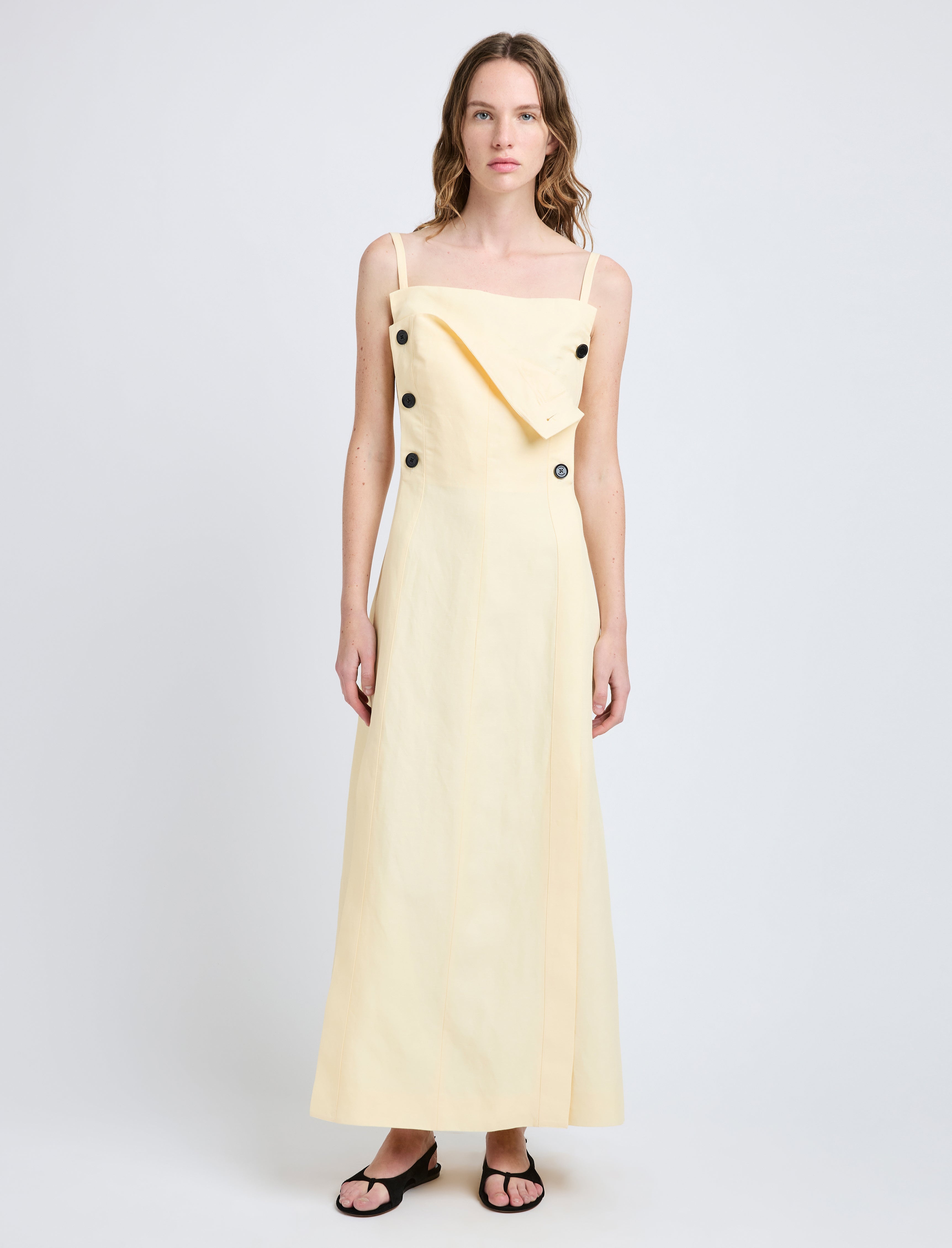 Candice Dress in Linen Viscose - 2