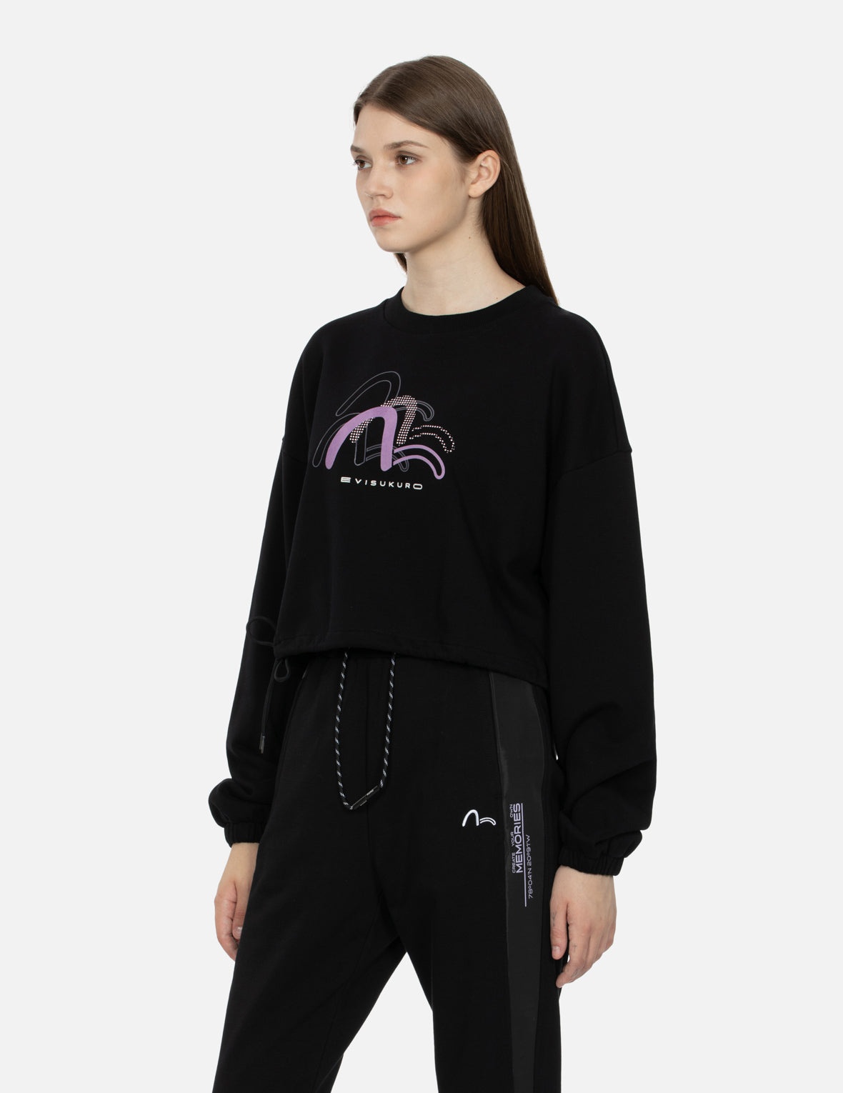 Multiple Seagull Print Loose Fit Sweatshirt - 7