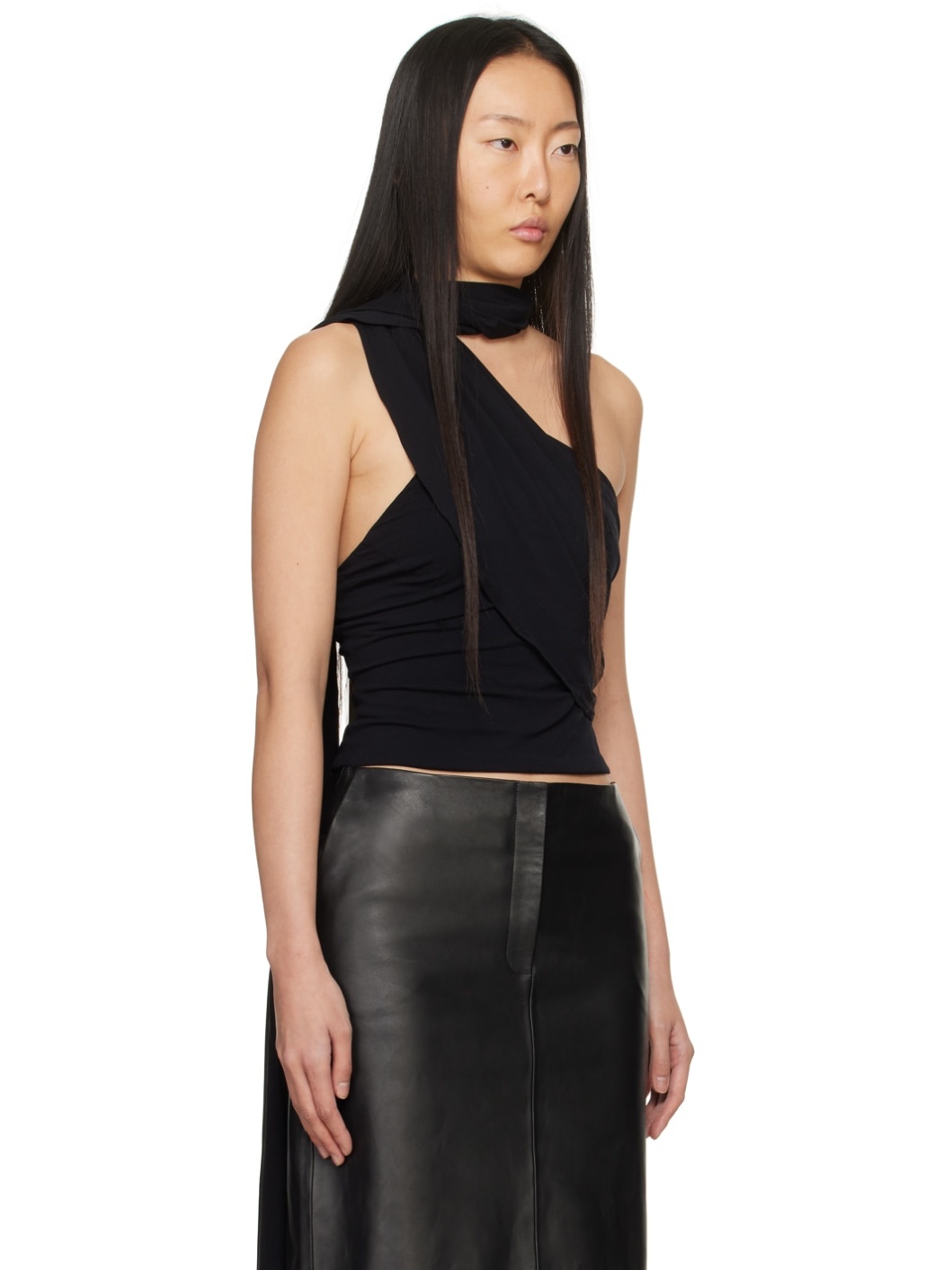 Black Wrap Top - 2