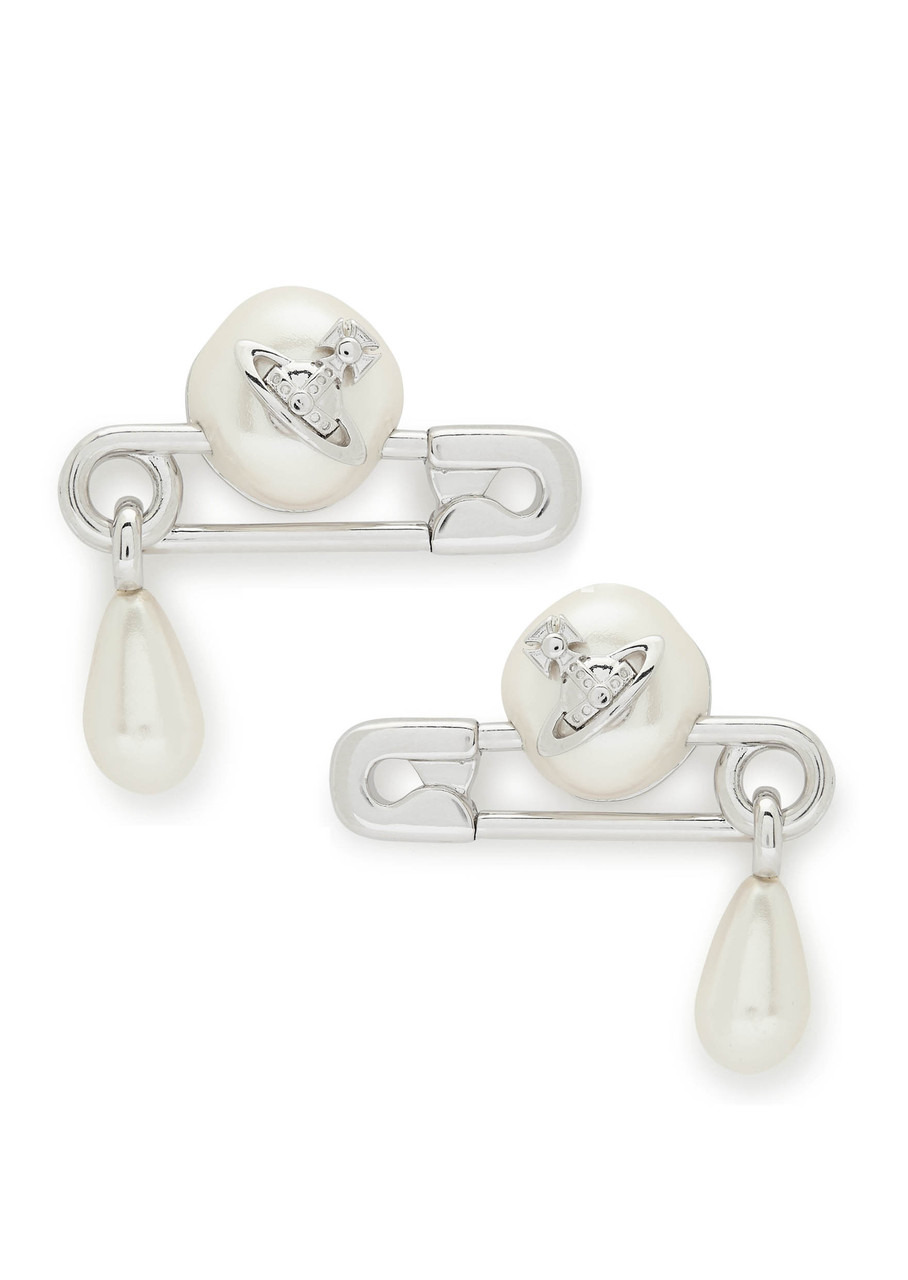 Vivienne Westwood Claude Small Safety-pin Stud Earrings - 1