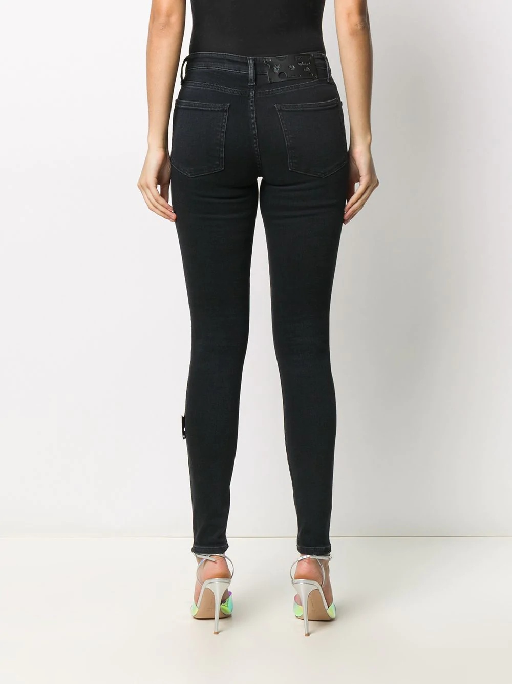 mid-rise skinny jeans - 4