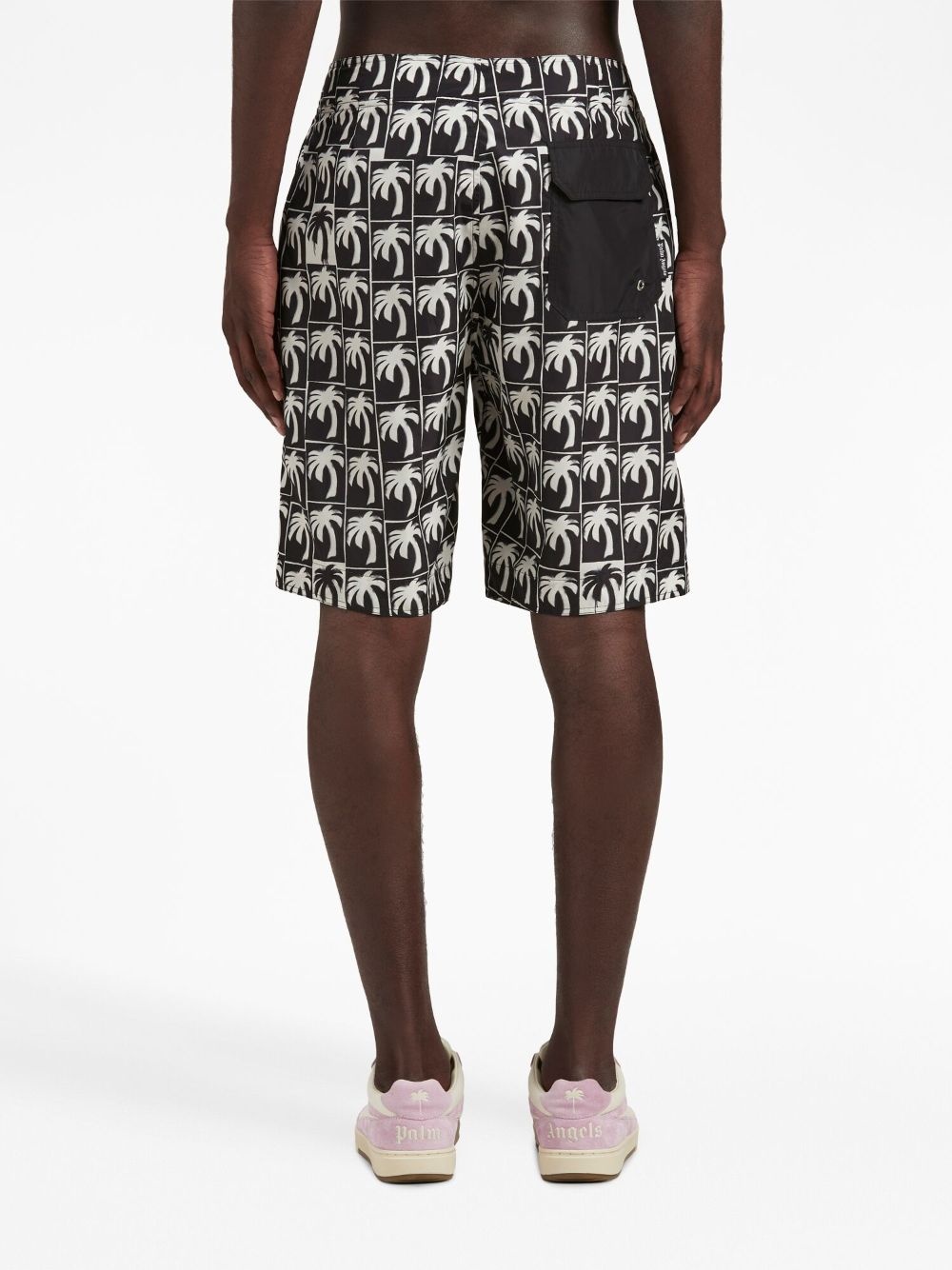 logo-print swim shorts - 5