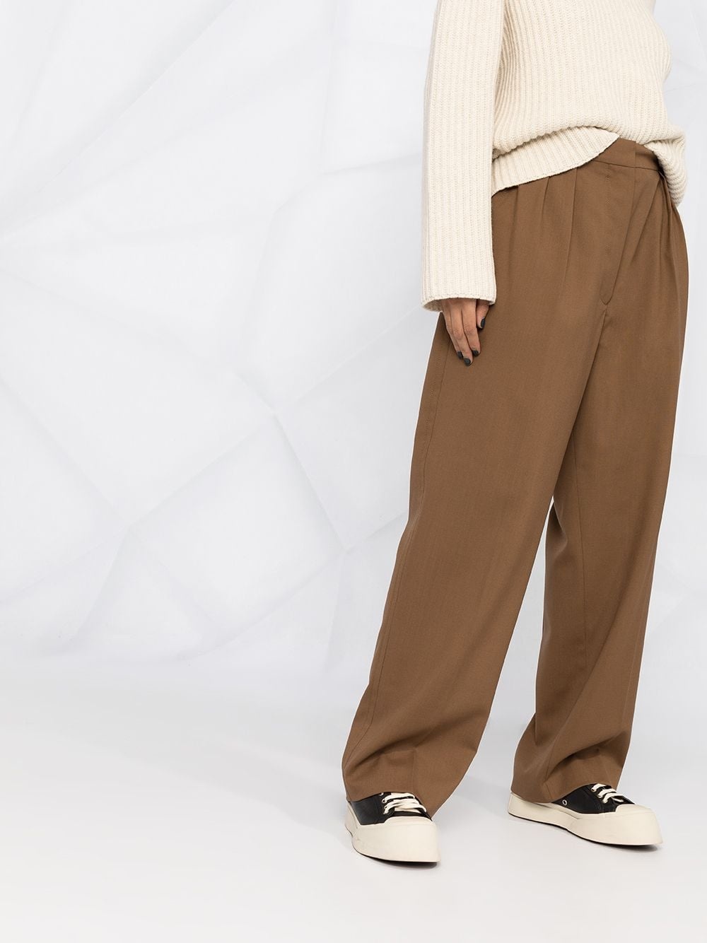 tailored wide-leg trousers - 5