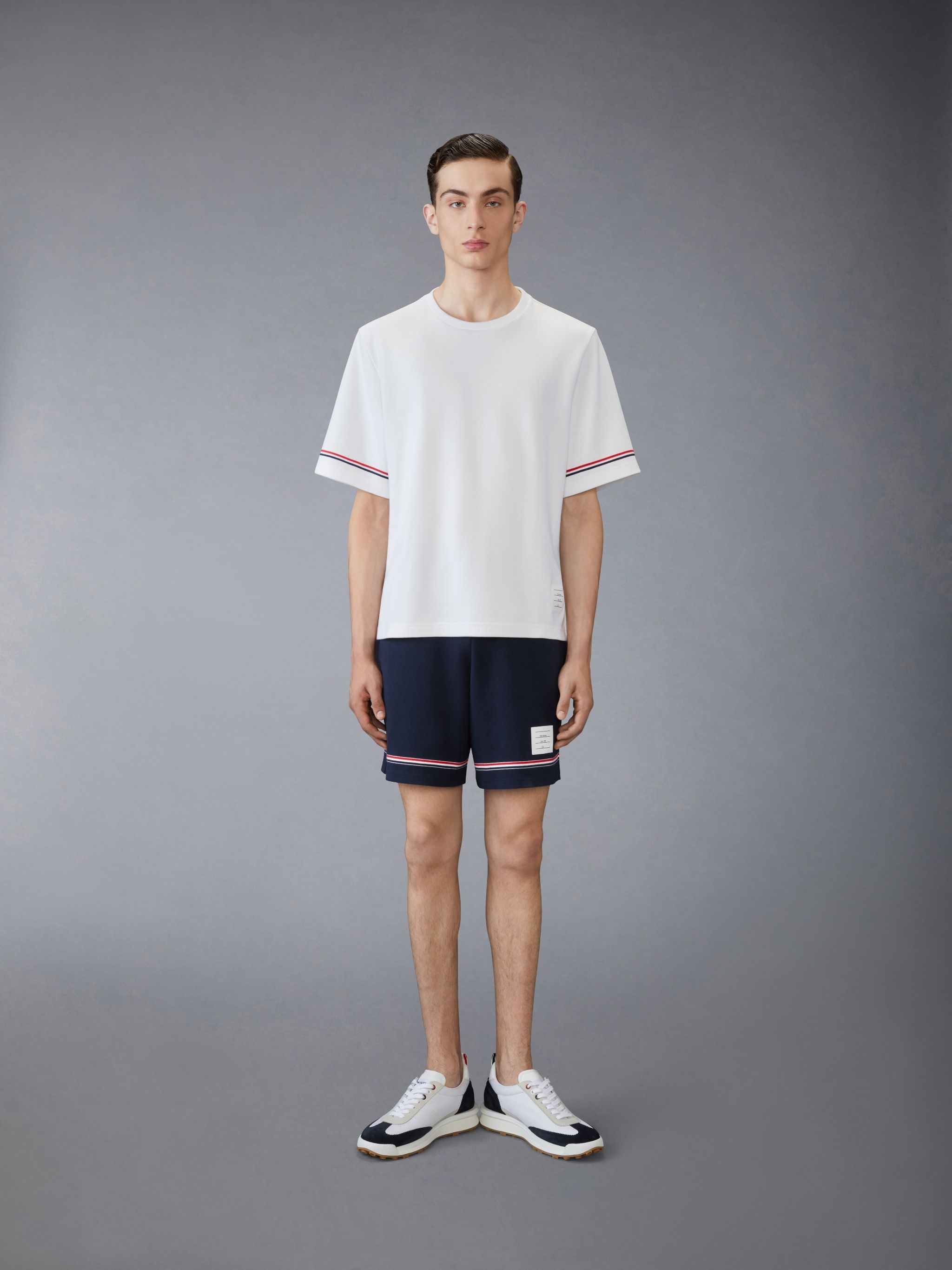 Thom Browne Cotton Rugby Short Sleeve Tee | REVERSIBLE