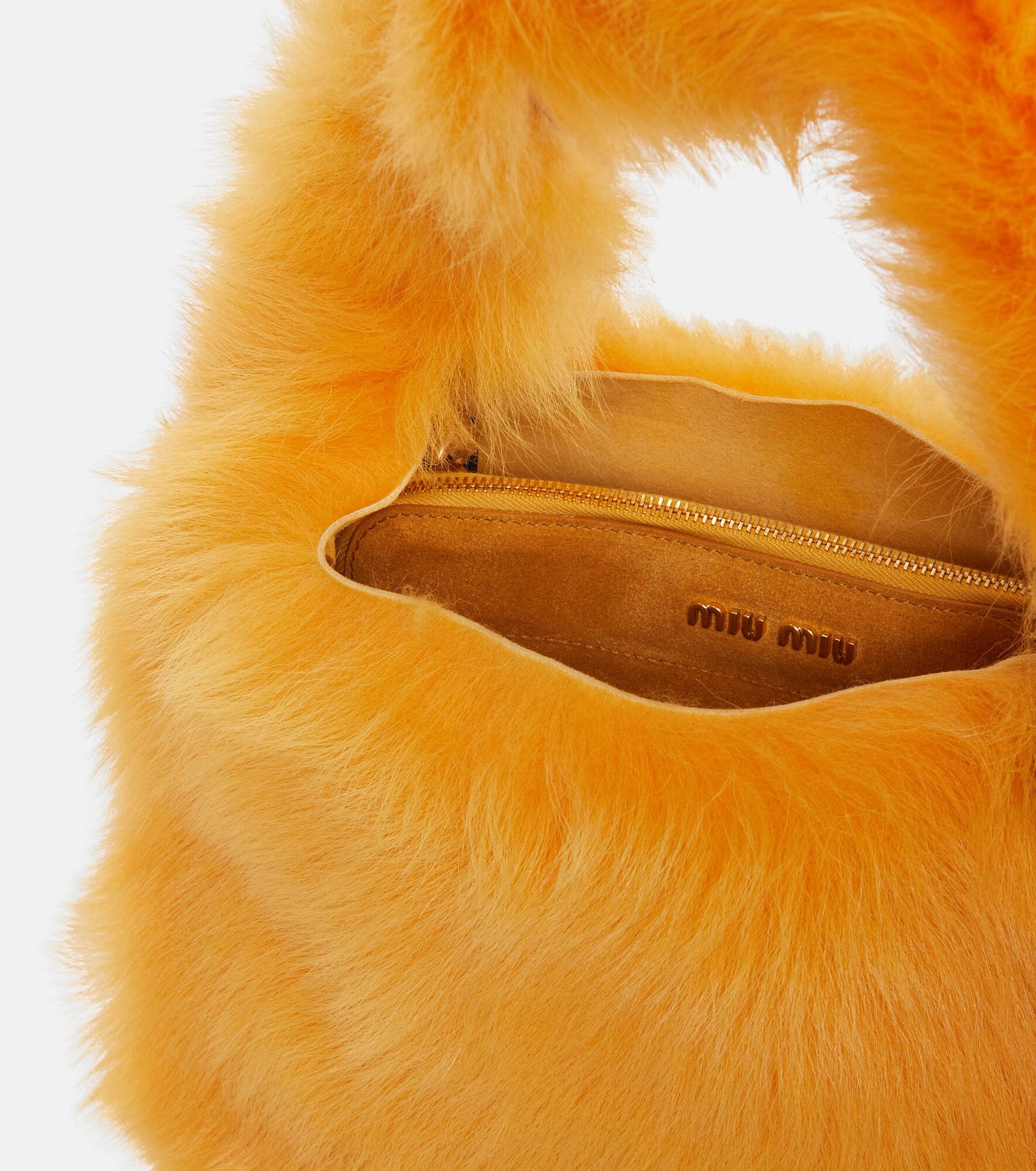Shearling shoulder bag - 3