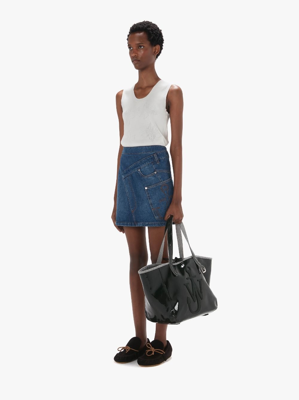 DENIM MINI SKIRT - 4