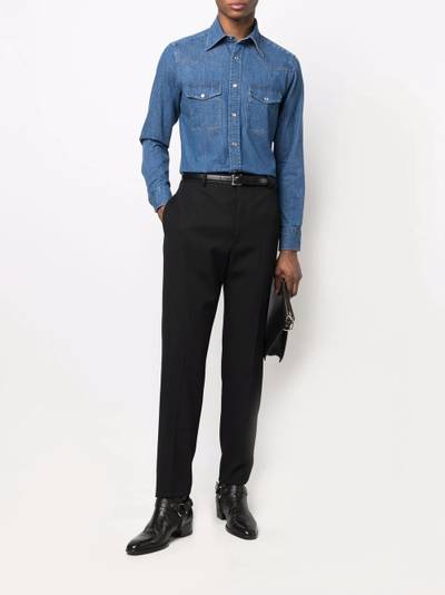 TOM FORD long-sleeved denim shirt outlook