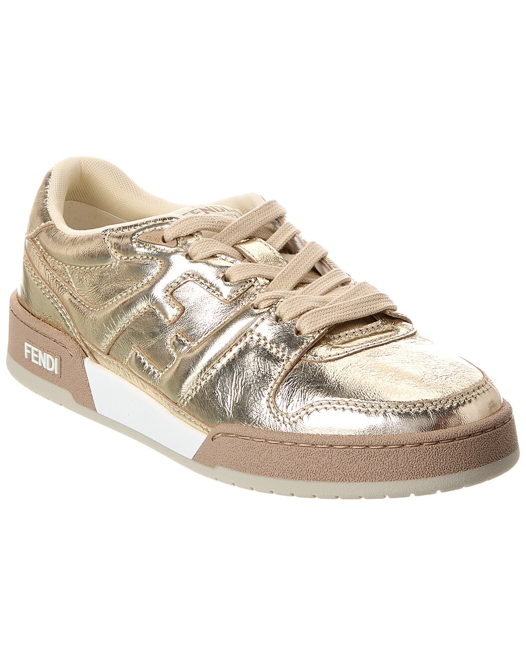FENDI Match Leather Sneaker - 1