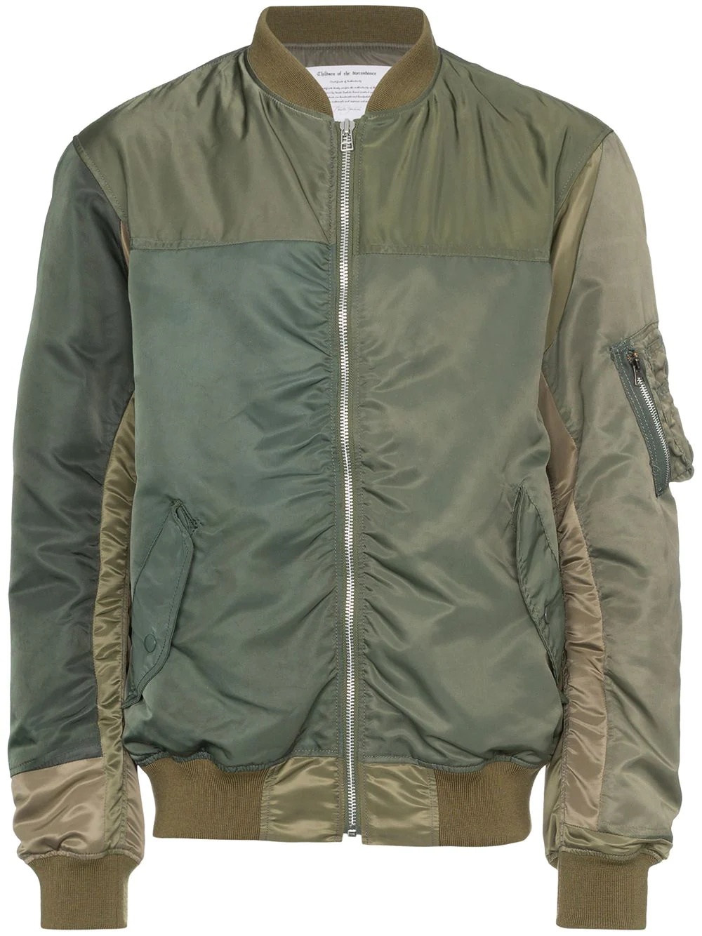 MA-1 panelled bomber jacket - 1