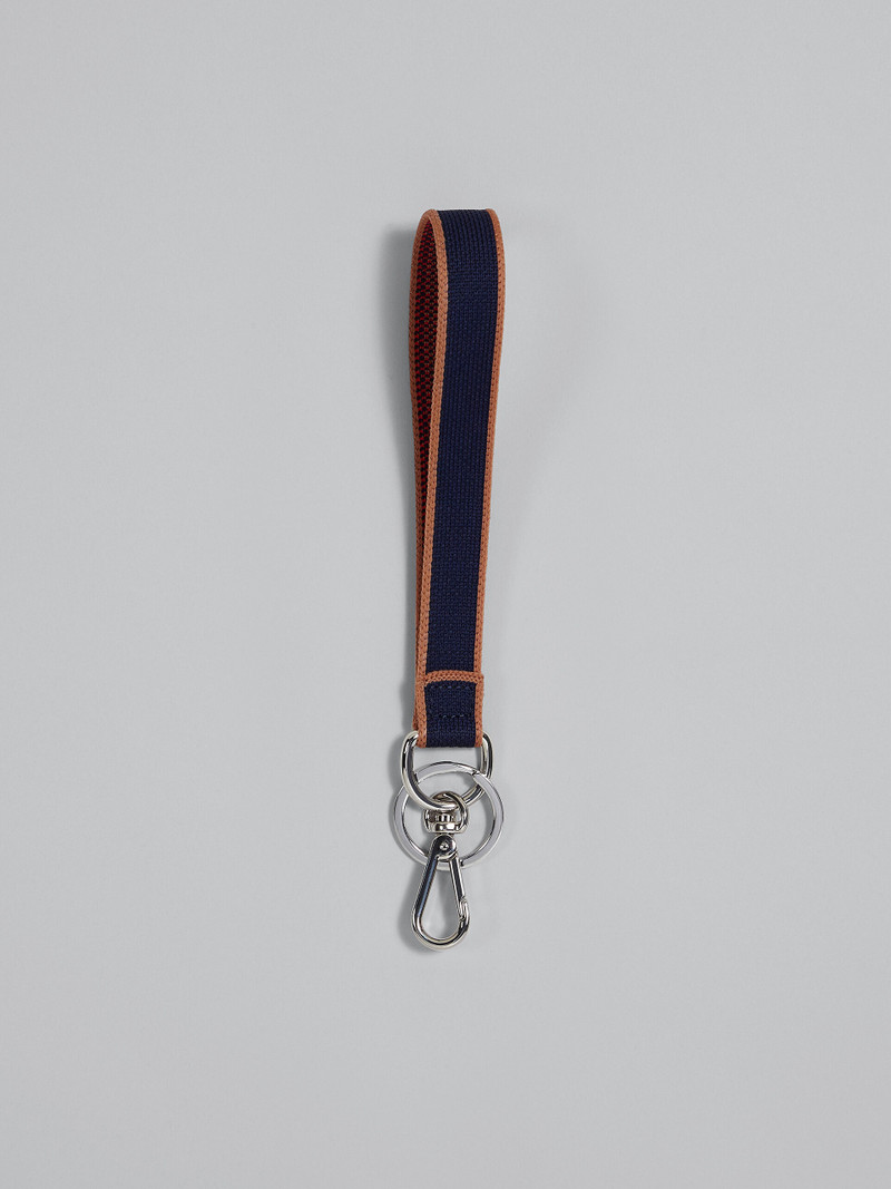 Marni BLUE JACQUARD KEYRING outlook