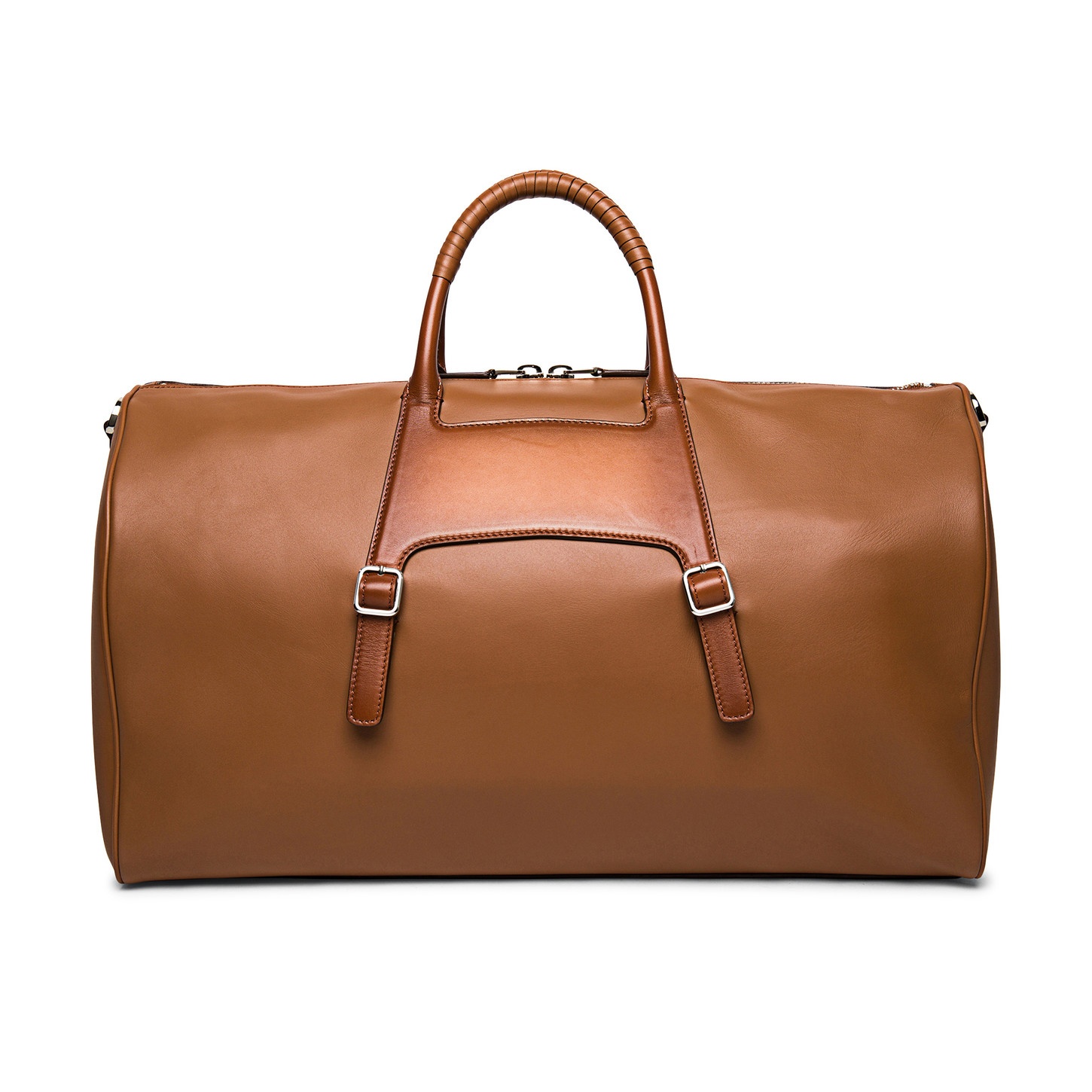 Brown leather medium weekend bag - 2