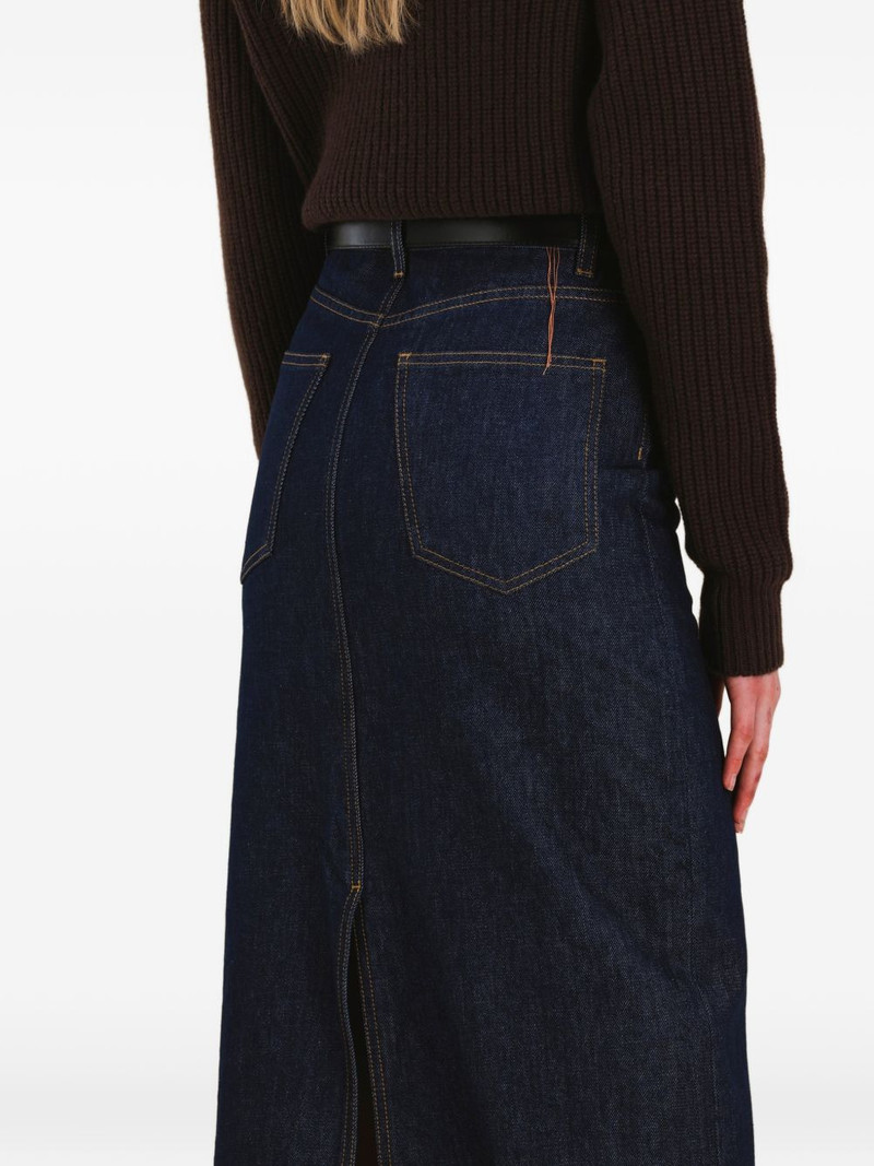 denim slit maxi skirt 4