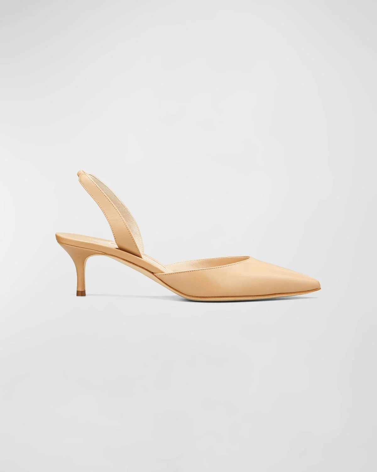 Carolyne Leather Low-Heel Slingback Pump - 1