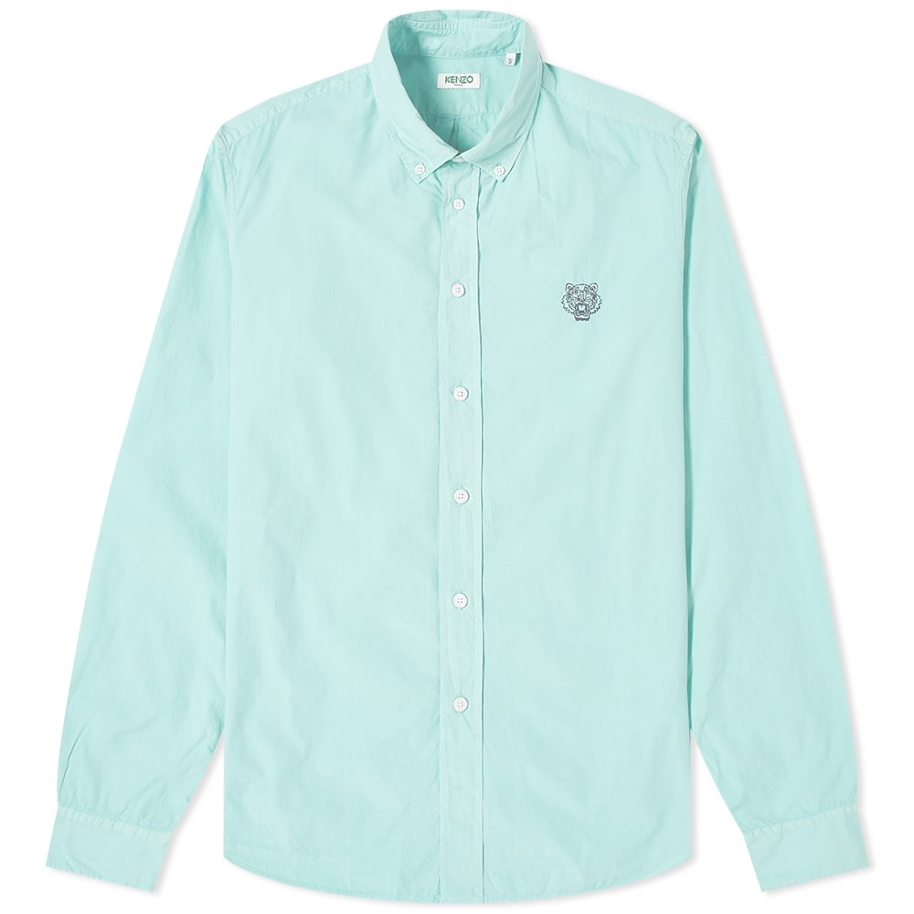 Kenzo Button Down Tiger Poplin Shirt - 1