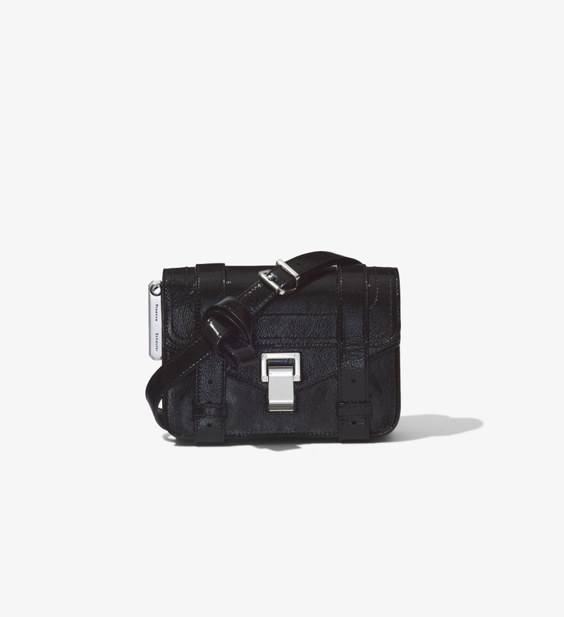 Crinkled Patent PS1 Mini Crossbody Bag 1