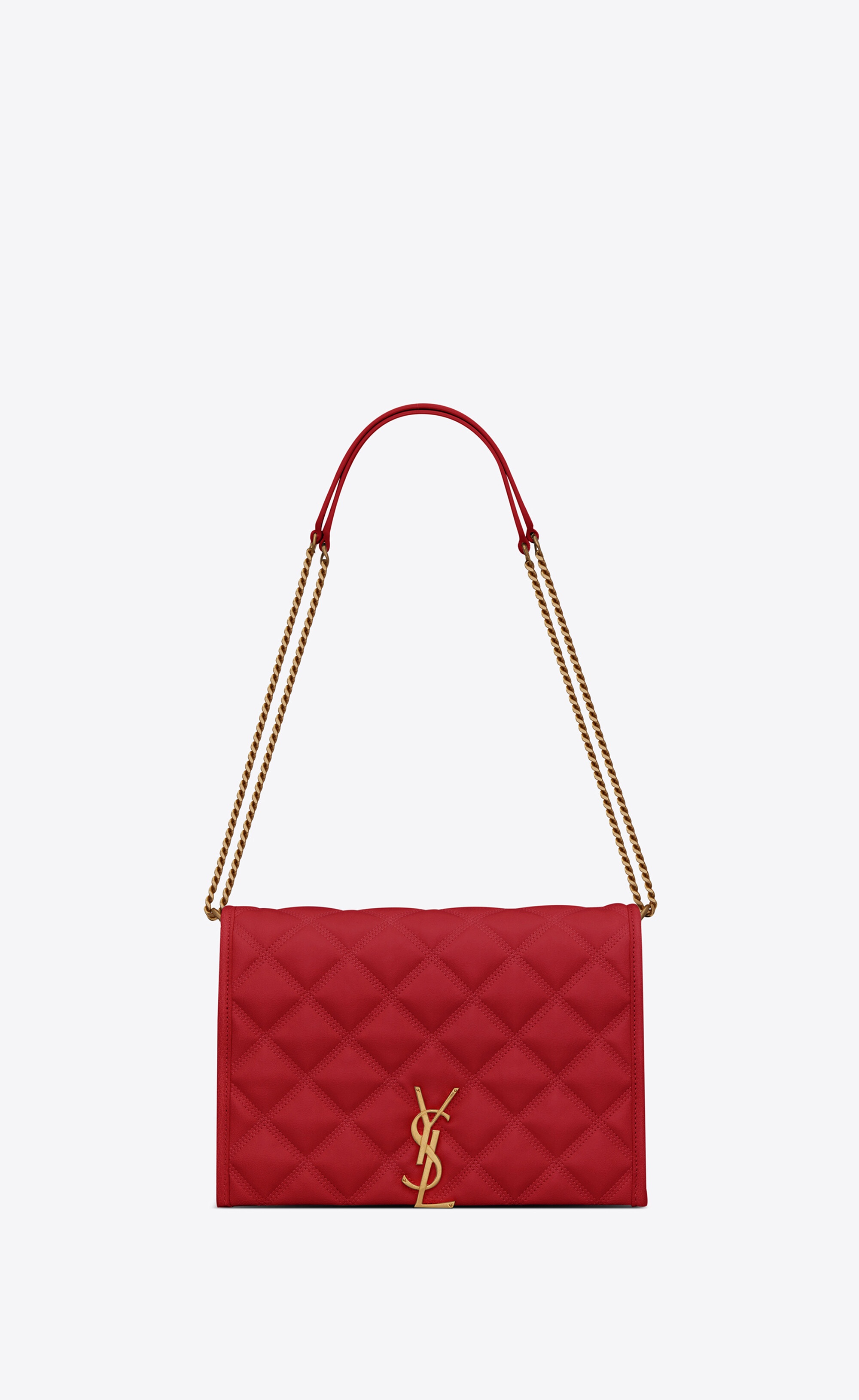 becky mini chain bag in carré-quilted lambskin - 1