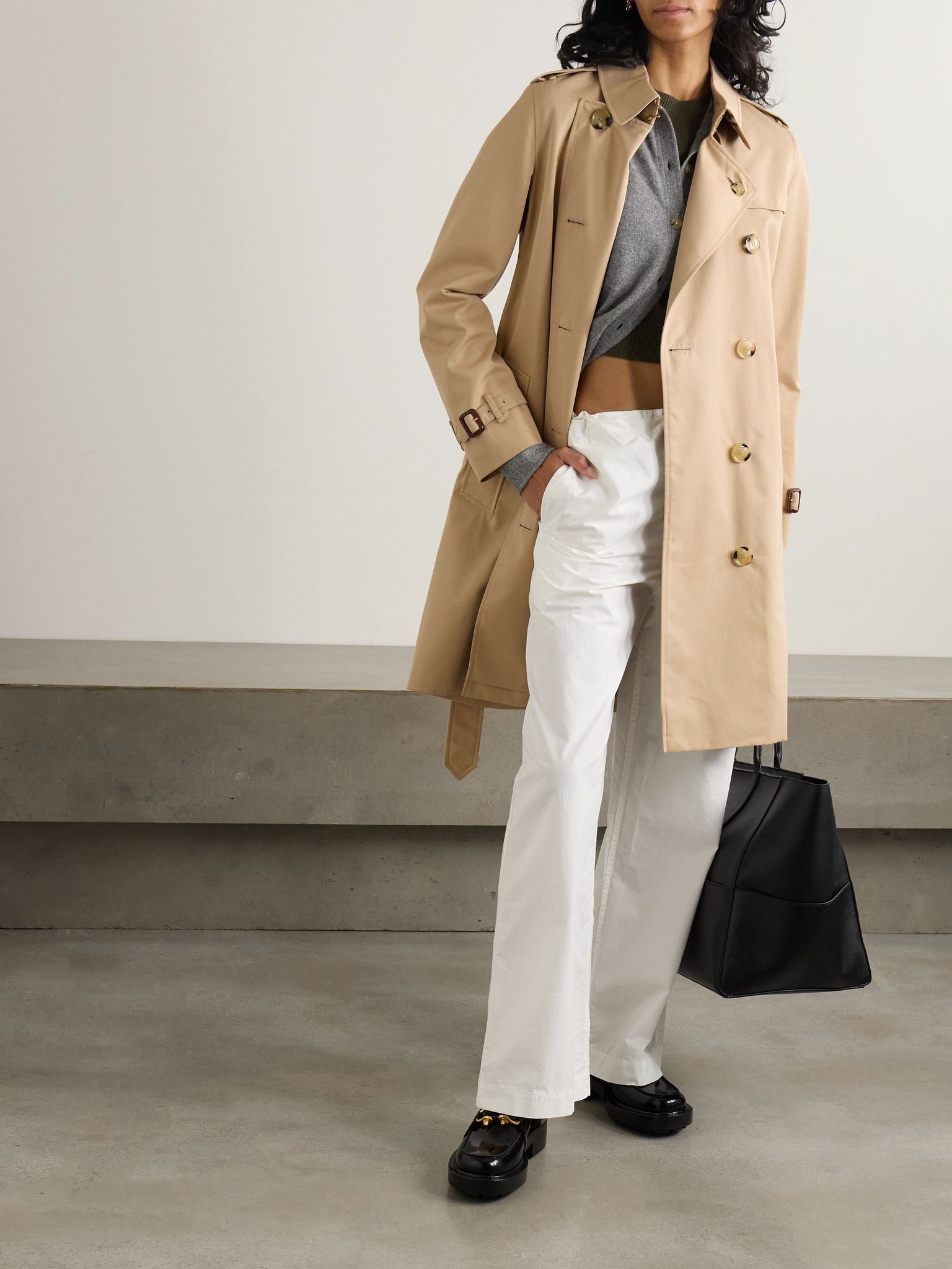 Kensington organic cotton-gabardine trench coat Neutral - 2