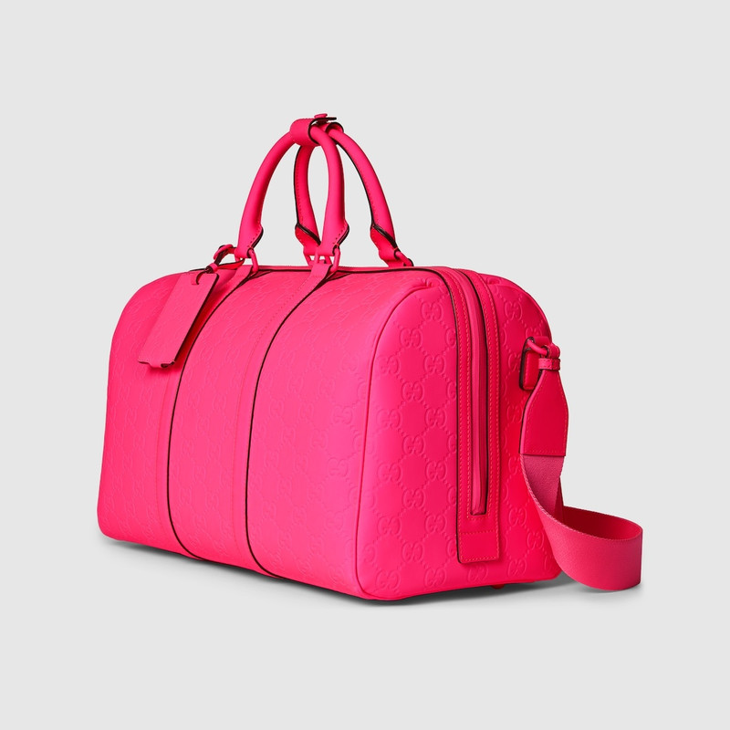 GG rubber-effect medium duffle bag 1