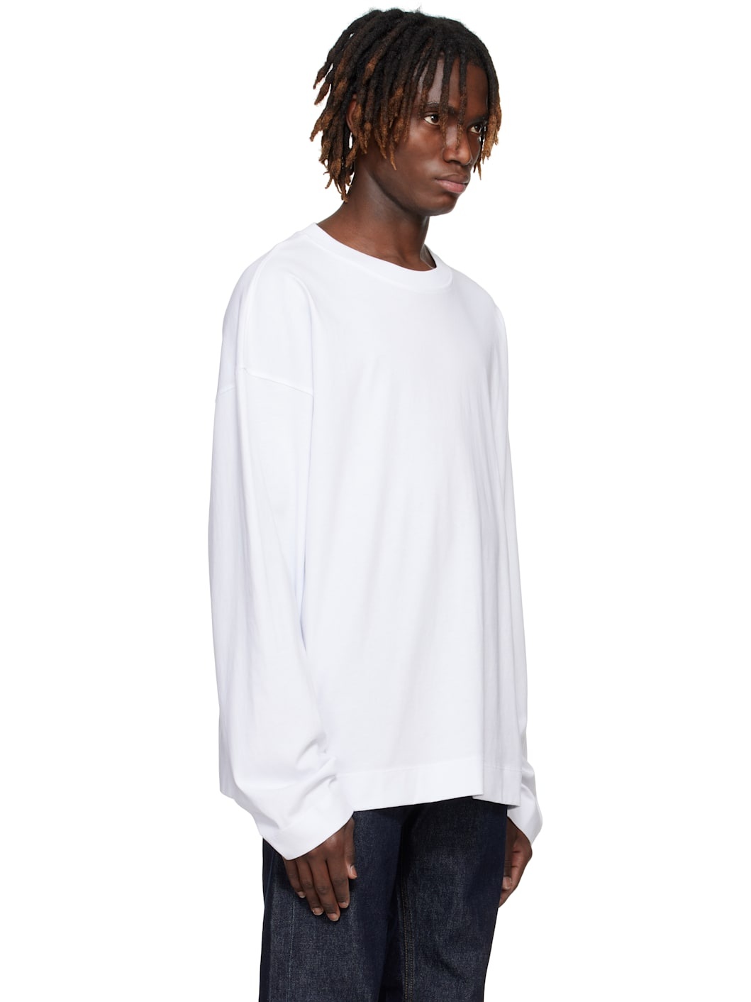 White Long Sleeve T-shirt - 2