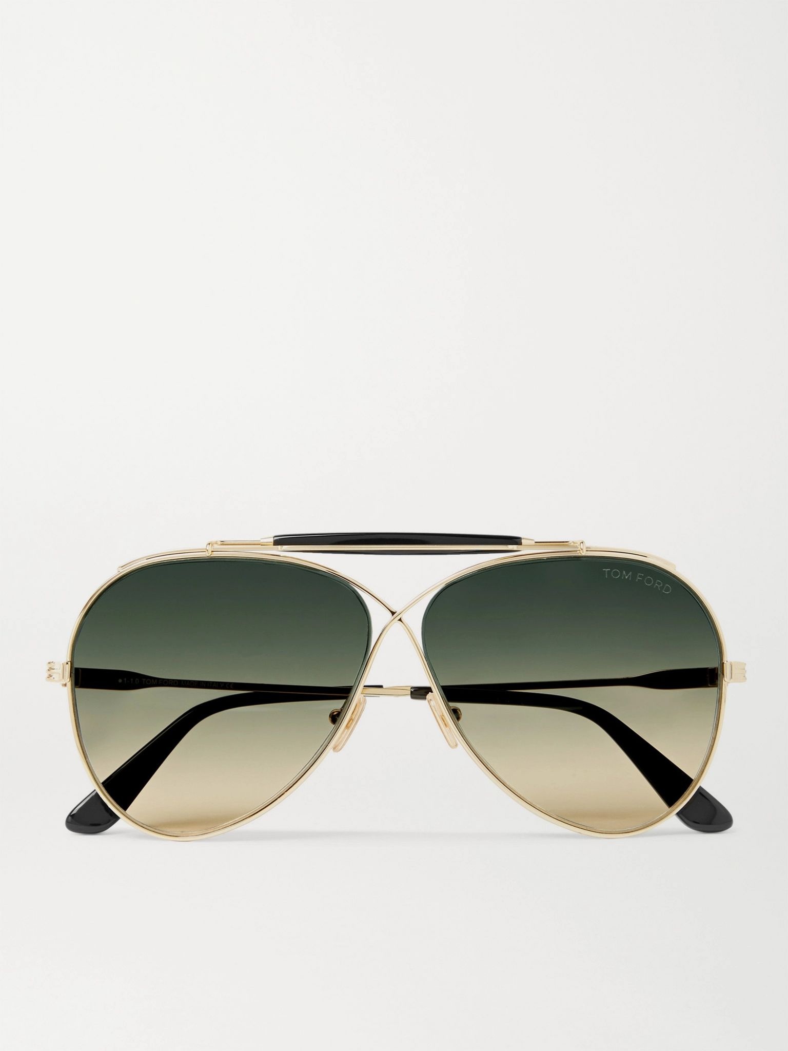 Holden Aviator-Style Gold-Tone and Acetate Sunglasses - 1