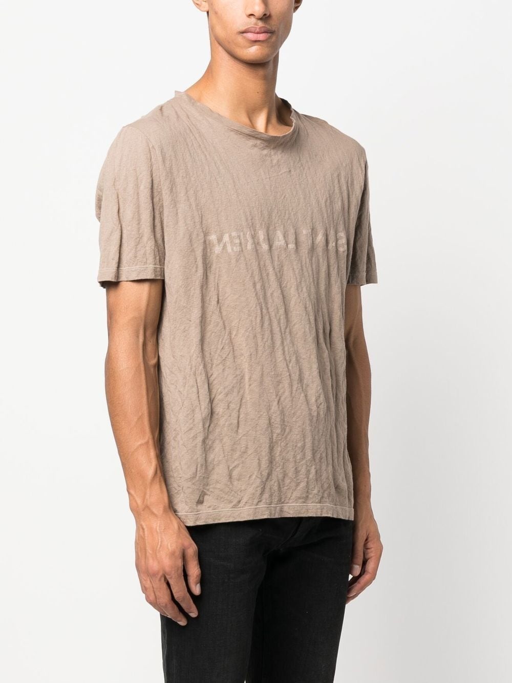 logo-print cotton T-shirt - 3