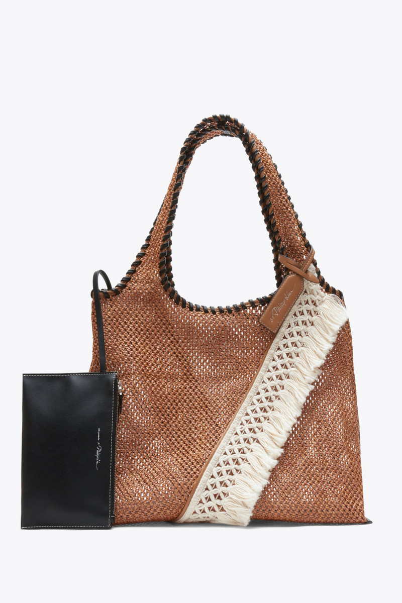 Raffia Fringe Market Tote 1