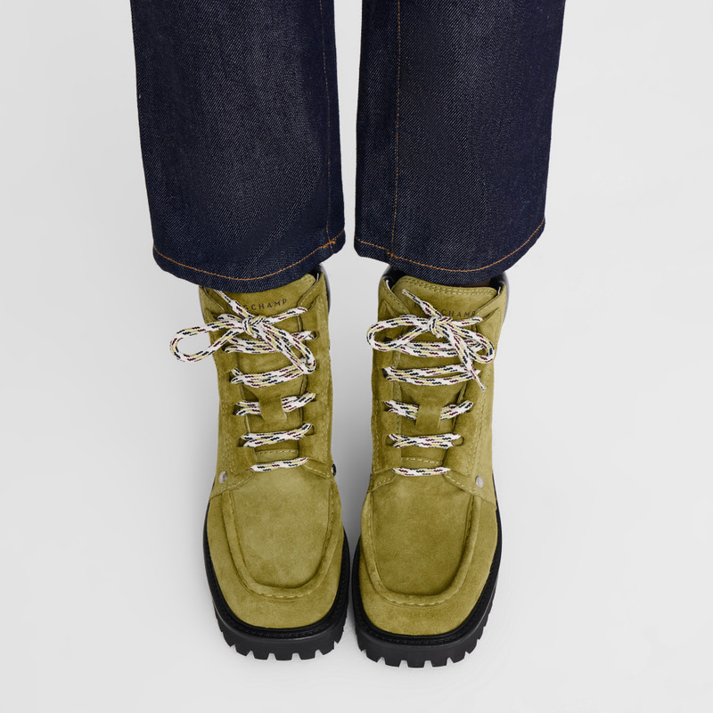 Longchamp La Baroudeuse Boots Pistachio - Leather outlook