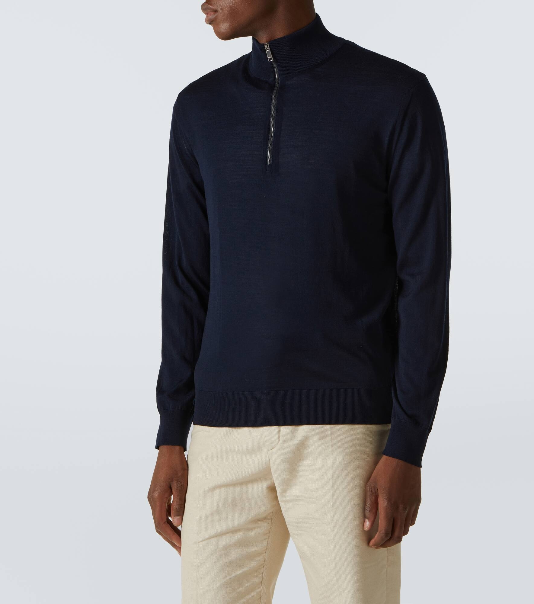Wool half-zip sweater - 3