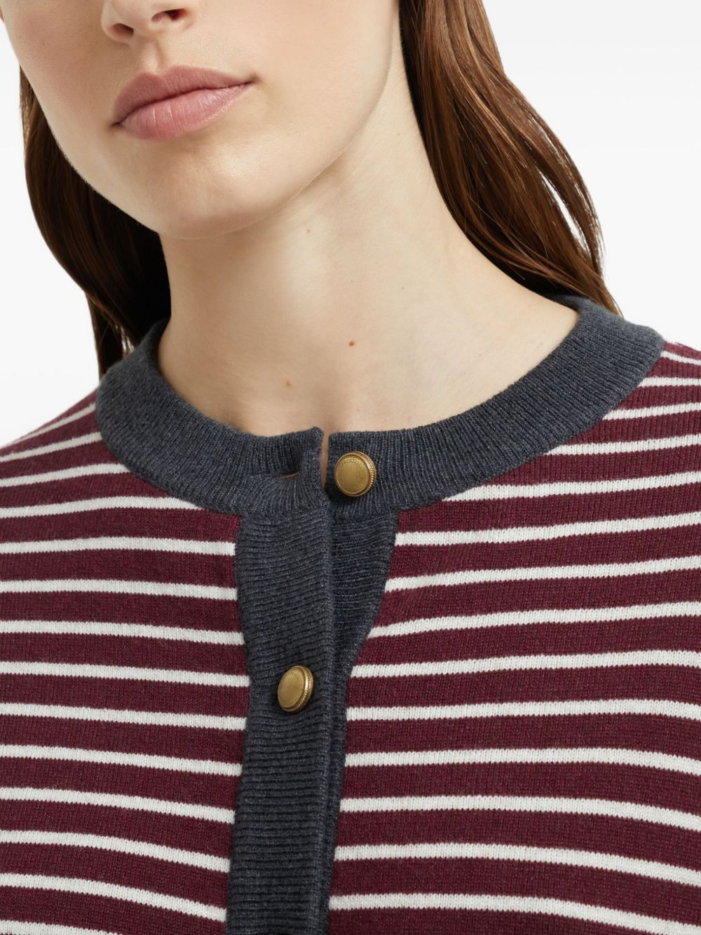 striped cardigan - 5