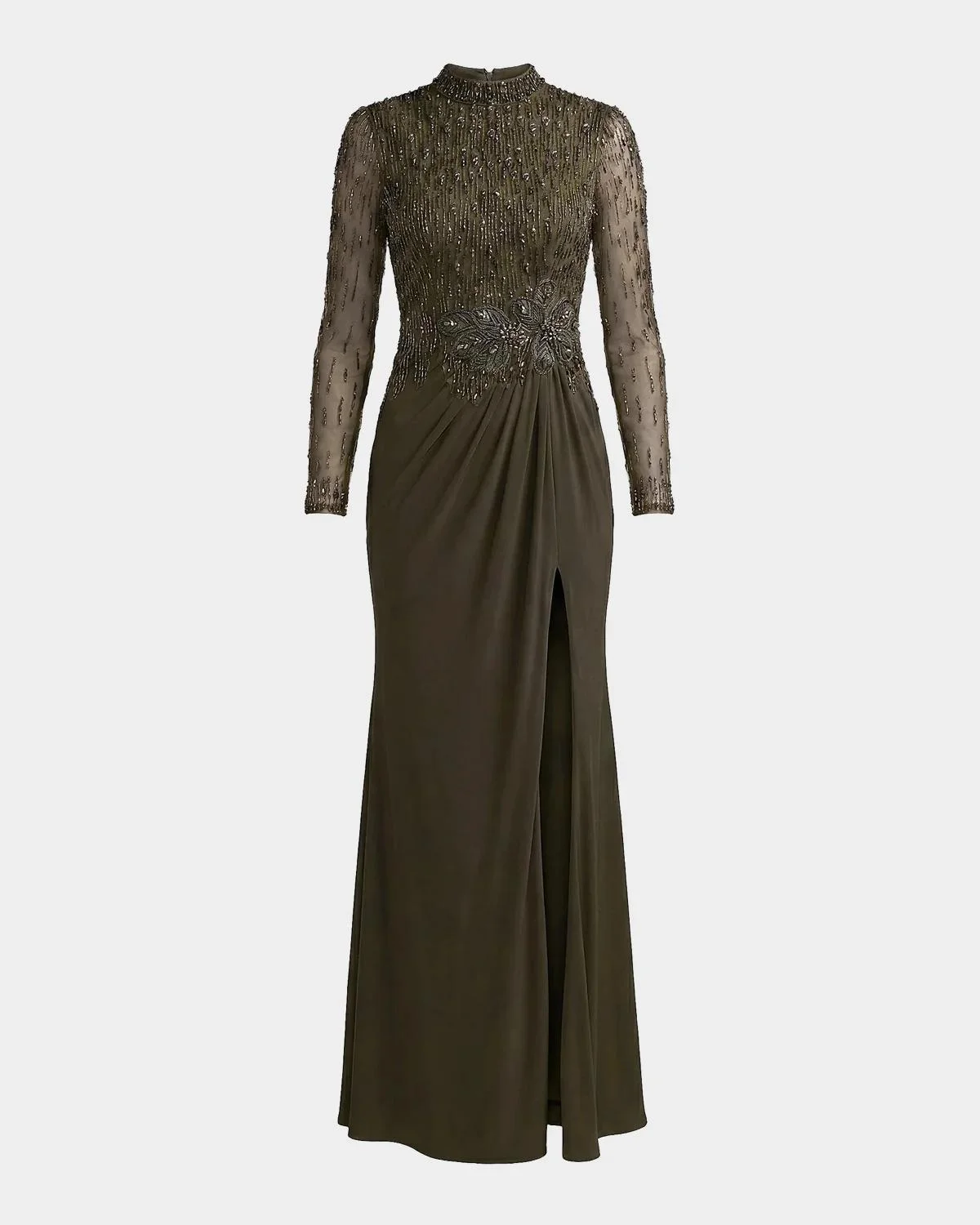 Embellished Jersey Column Gown - 1