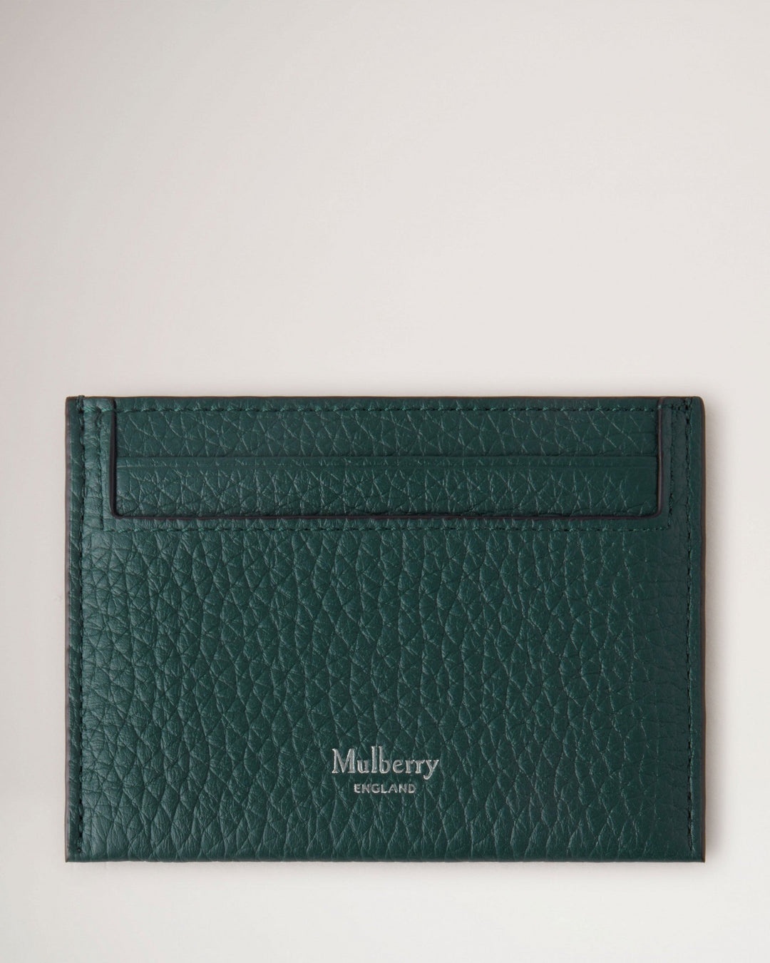 Credit Card Slip Mulberry Green Heavy Grain - 1