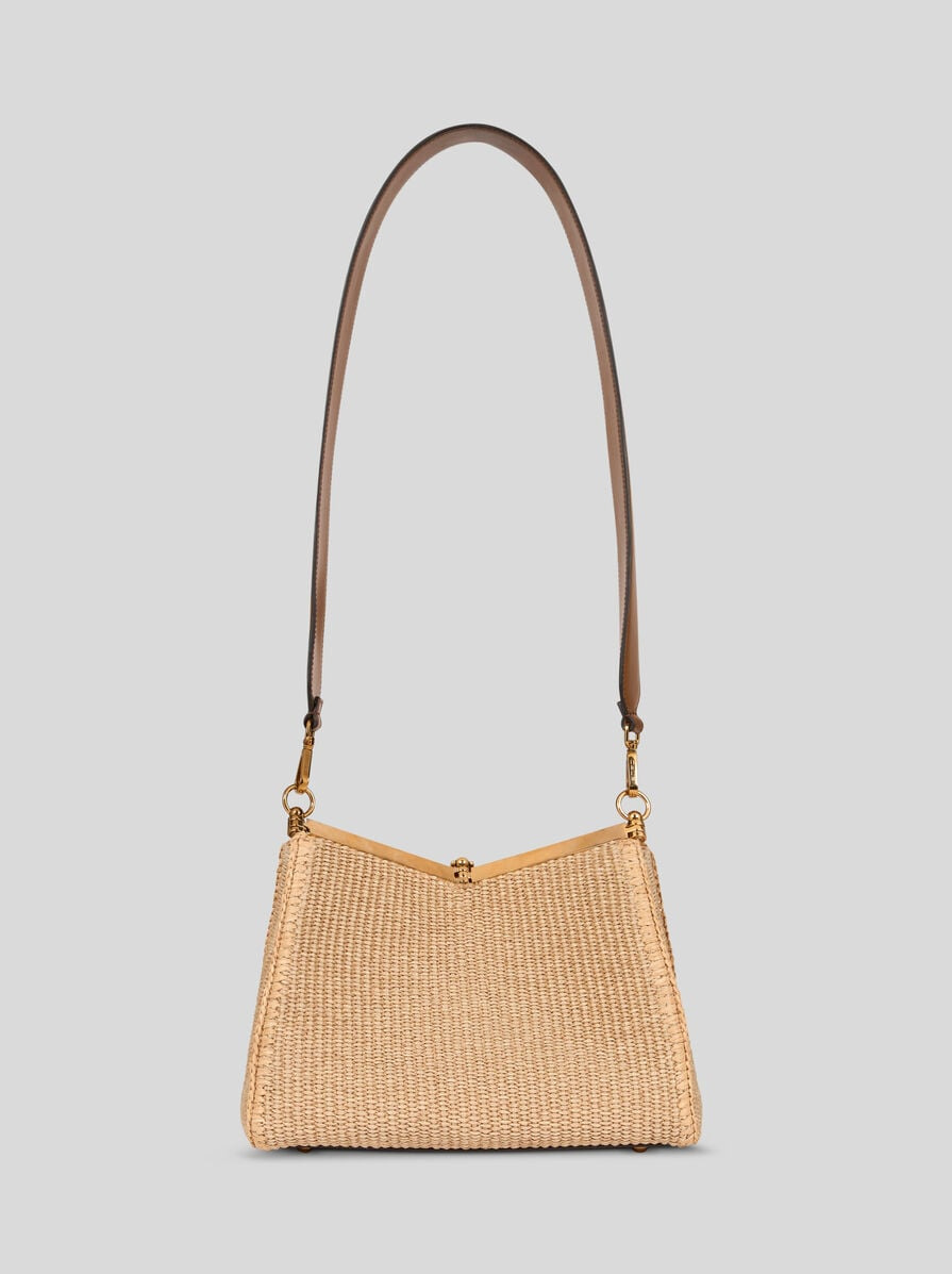 MEDIUM WOVEN RAFFIA VELA BAG - 4