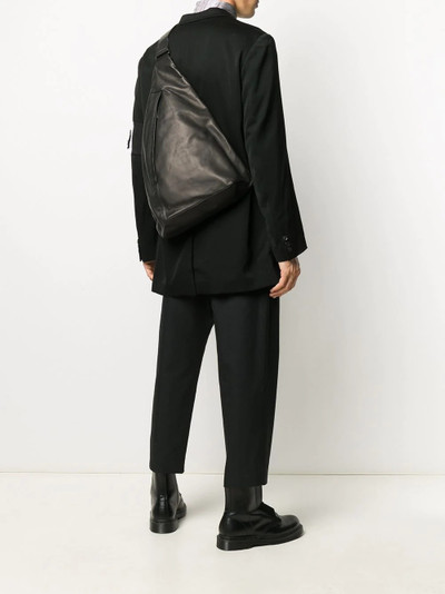 Yohji Yamamoto one-shoulder triangle backpack outlook