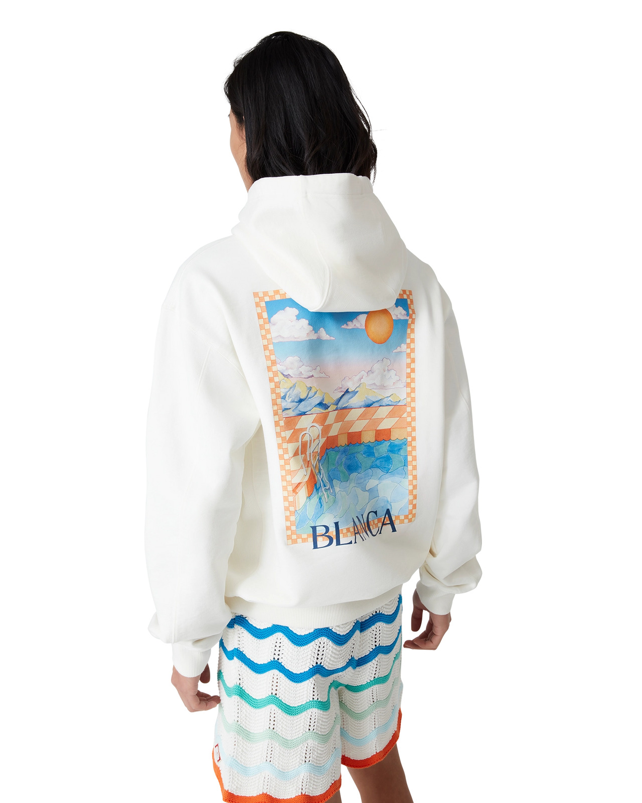 Surreal Pool Hooded Sweatshirt | Casablanca Paris - 4