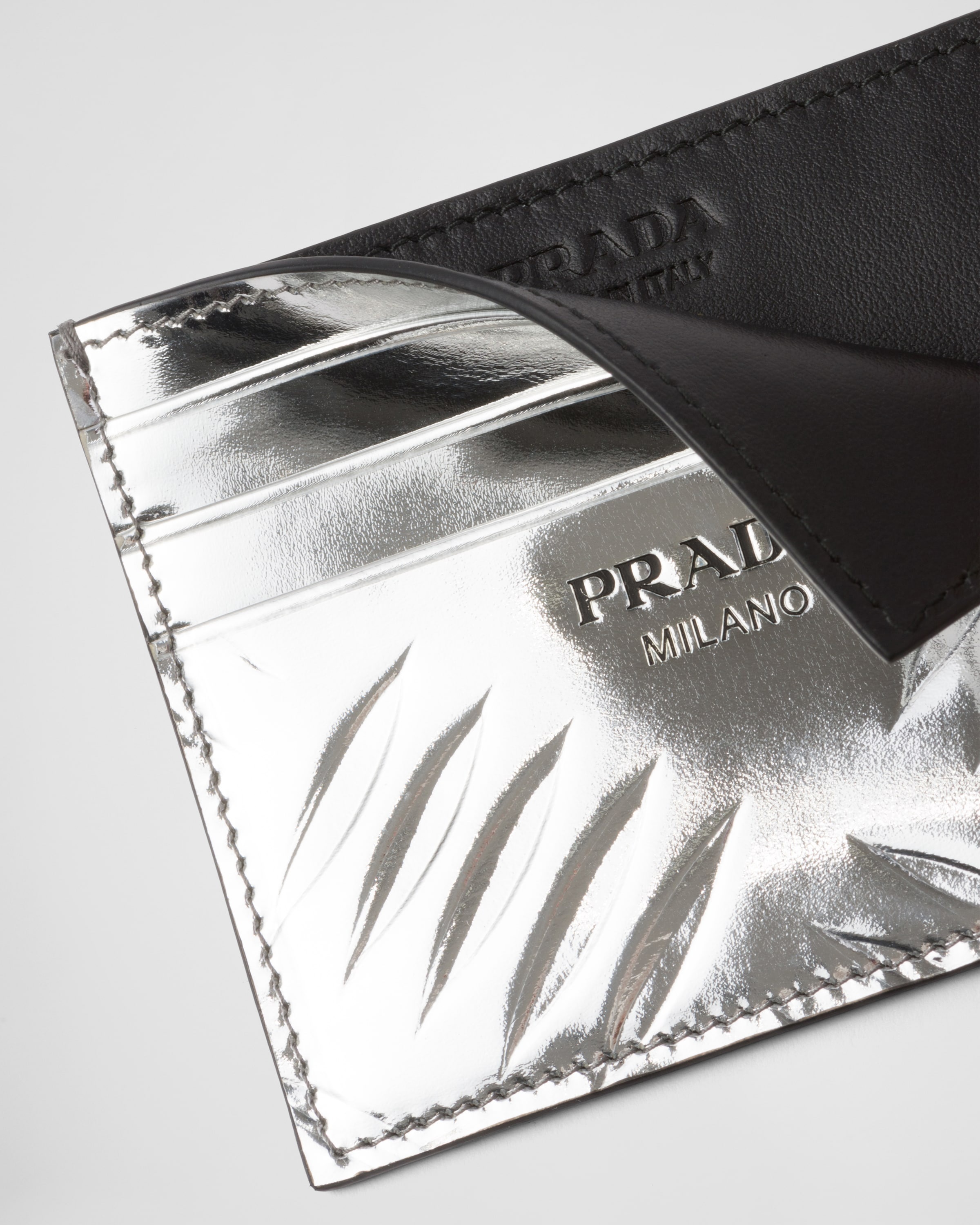 Brushed leather credit card holder - 3