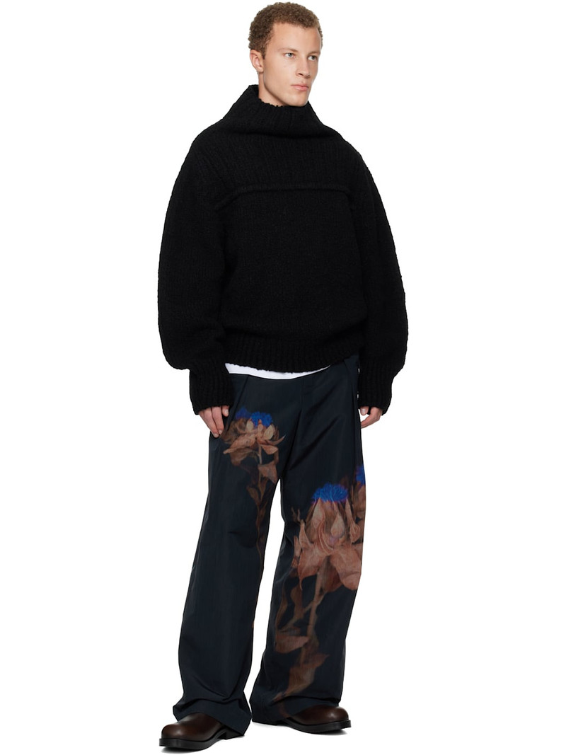 Dries Van Noten Black Wool Turtleneck outlook