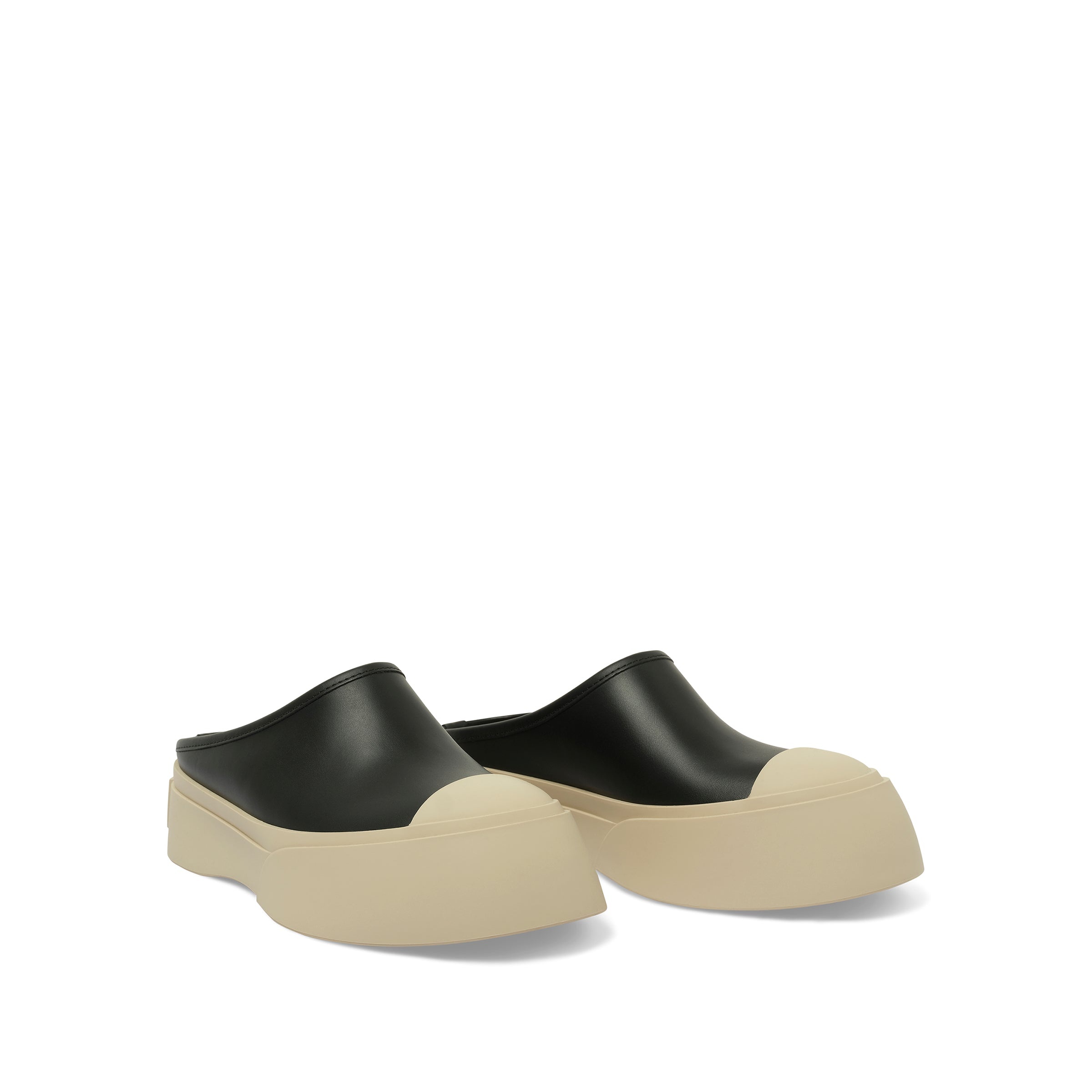 ■MARNI■ Pablo Mule Sneakers Black SNZW018502P272200N99 SNZ Black leather Pablo sabot | Marni