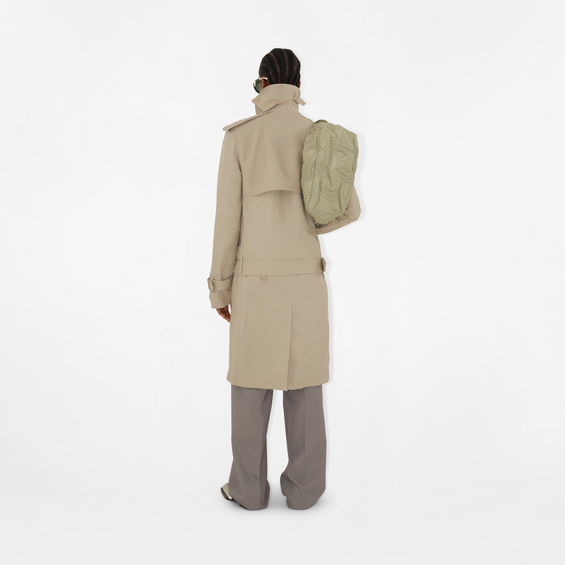 Long Tricotine Trench Coat 4