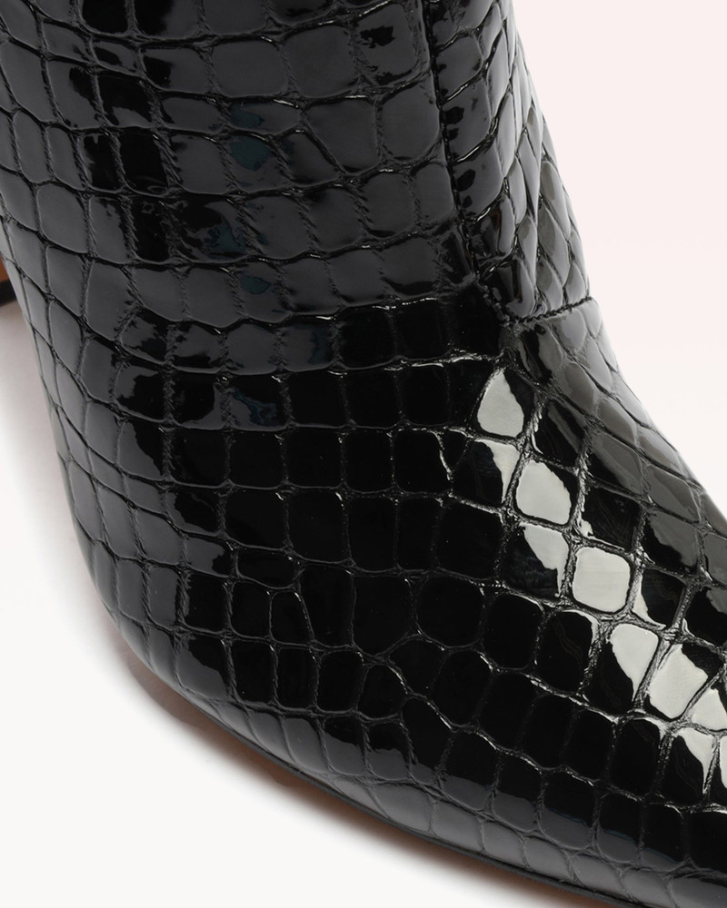 KYRA 100 CROCCO BOOT BLACK 6