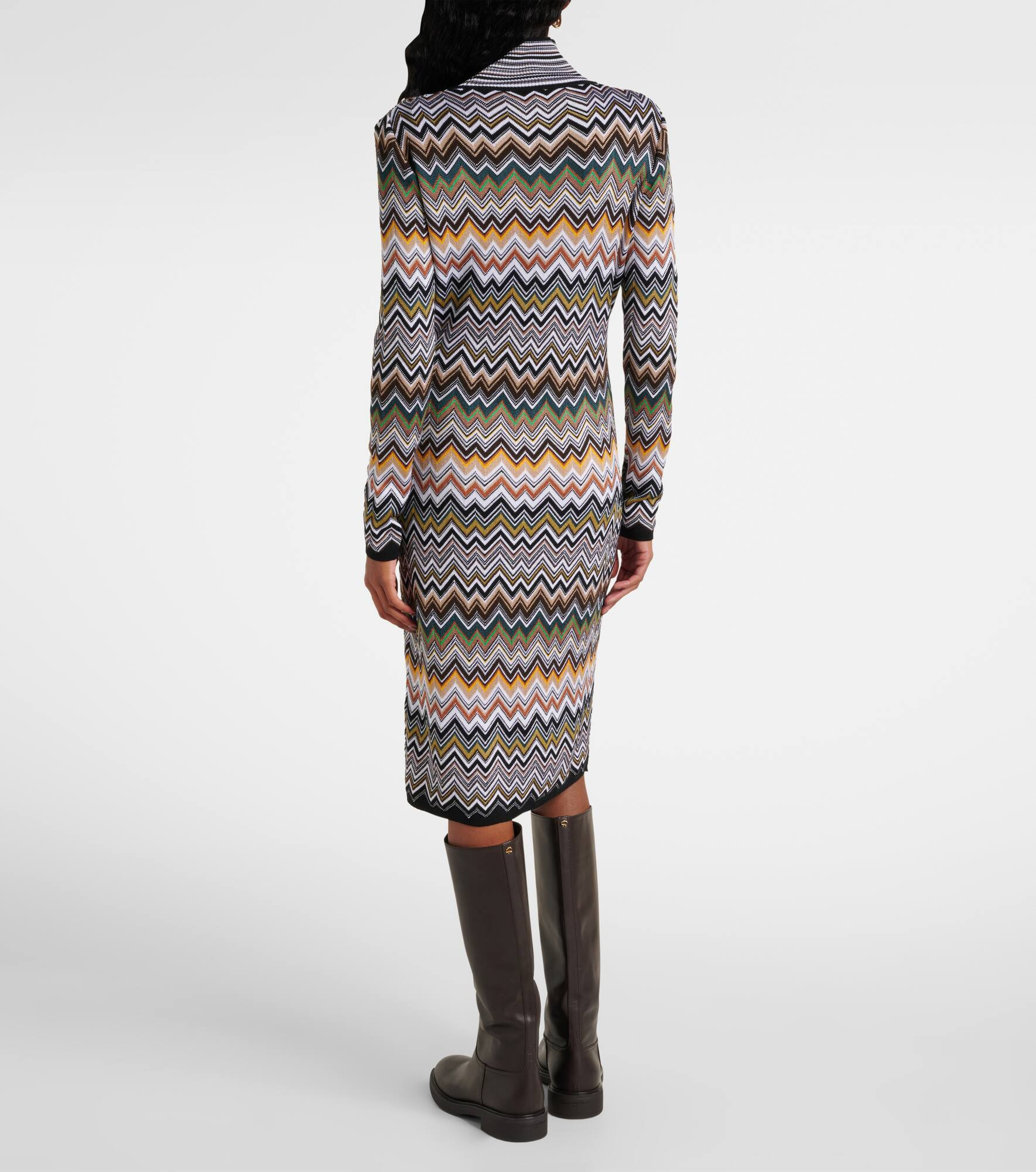 Zigzag midi dress - 3