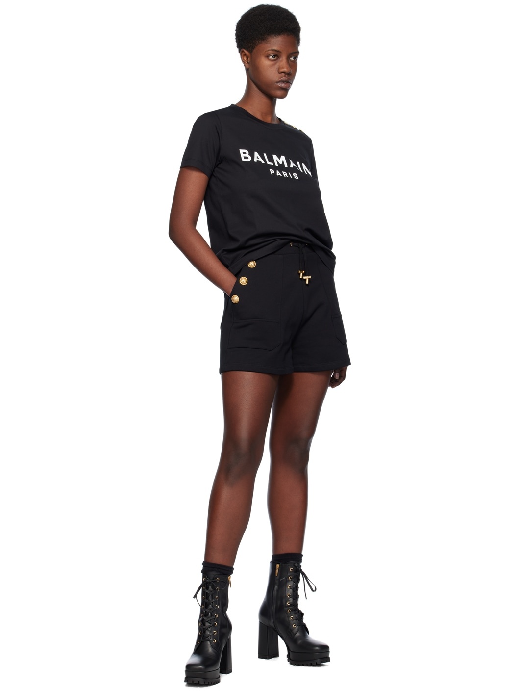 Black Printed T-Shirt - 4