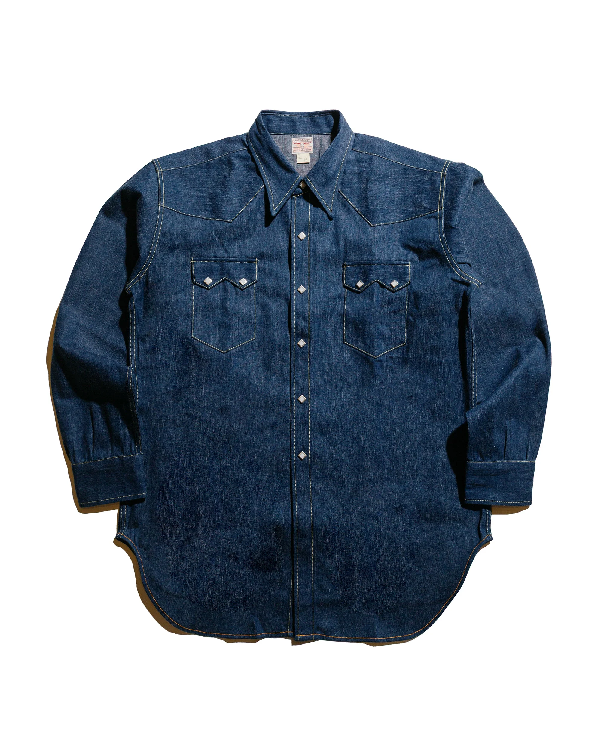 MS22003 Denim Western Shirt / Sawtooth Indigo - 1