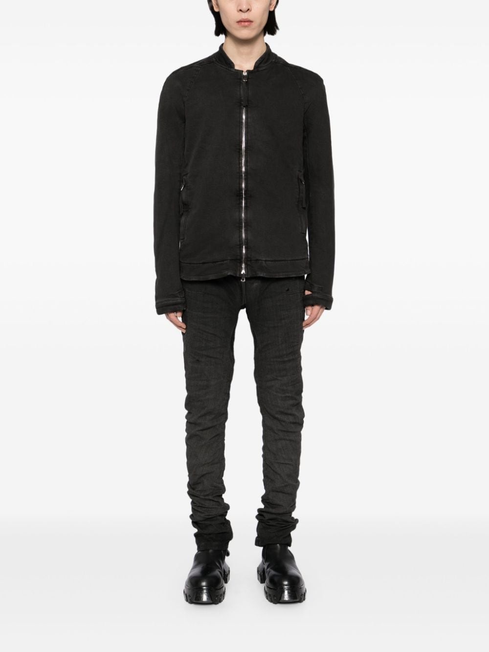 moulded drop-crotch trousers - 2