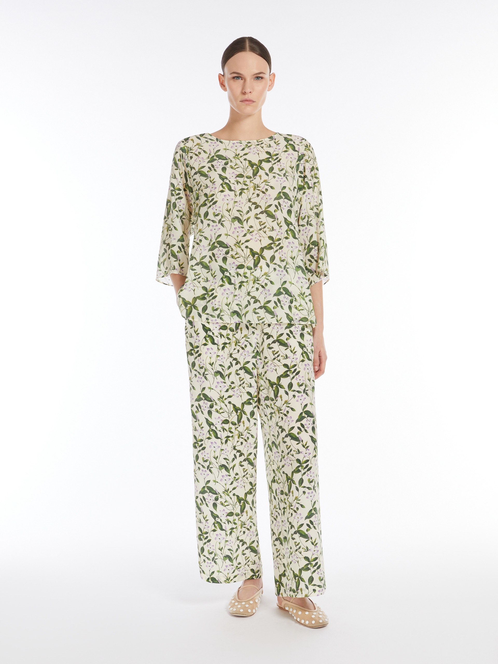 GINNICO Silk twill blouse - 2